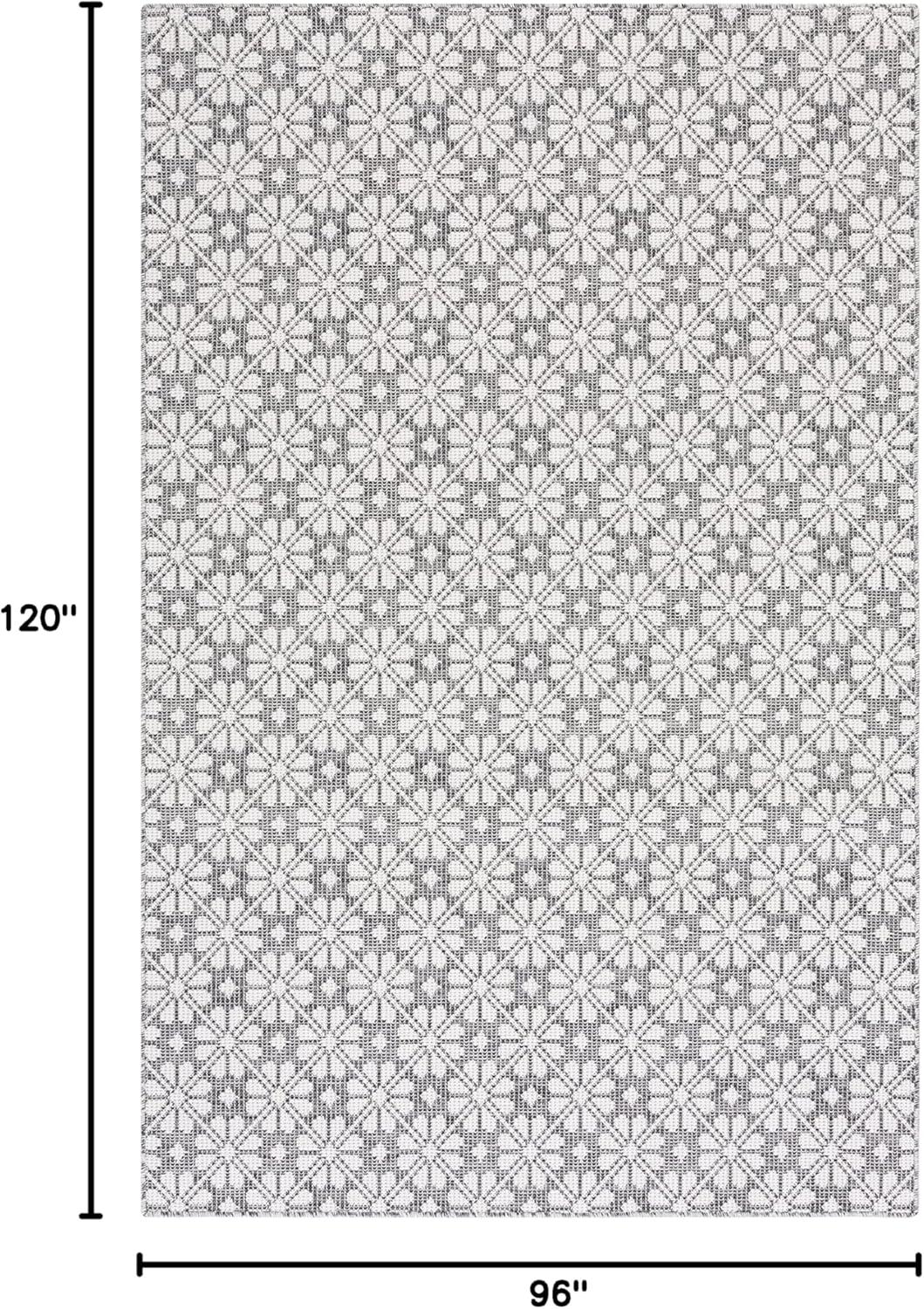image:imageMartha Stewart x SAFAVIEH Outdoor Area Rug Collection 8 x 10 Black Weather Resistant amp Washable Ideal for Patio Backyard Mudroom Deck Dining Space MSR4491Z