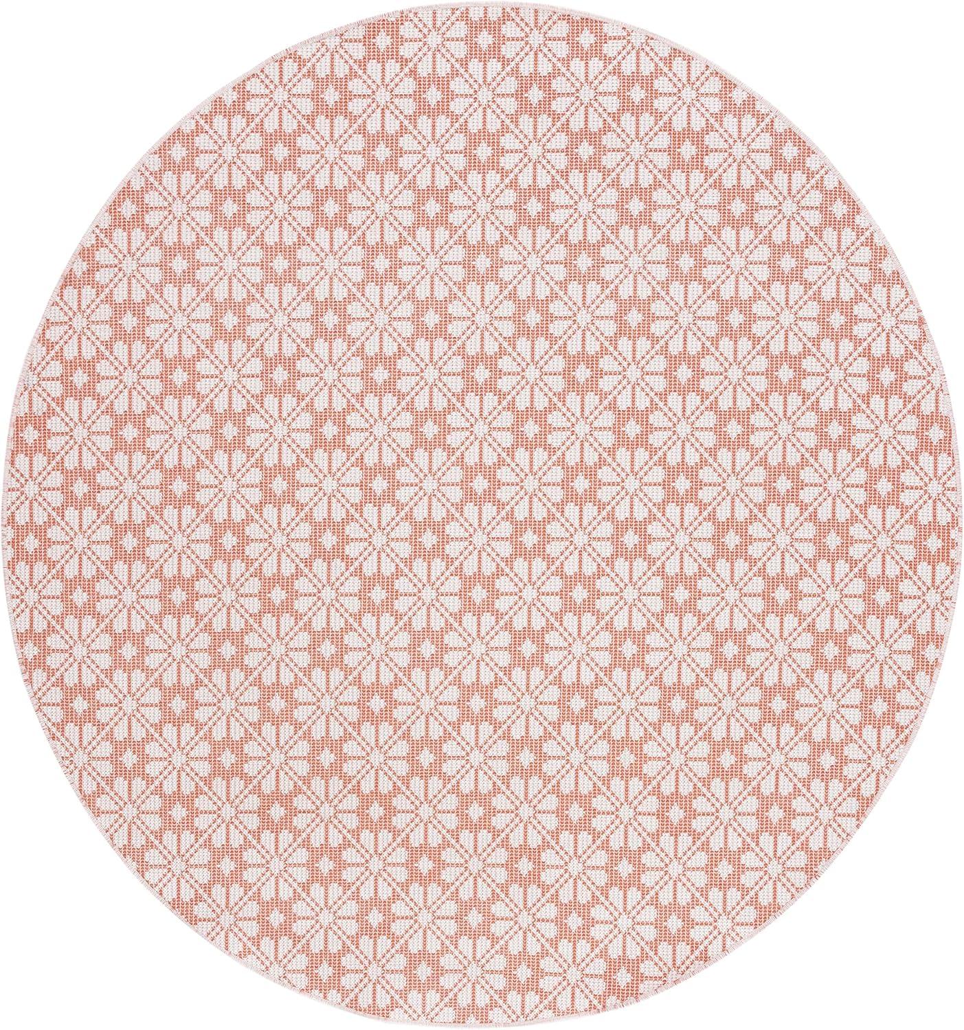 image:imageMartha Stewart x SAFAVIEH Outdoor Area Rug Collection 8 x 10 Blue amp Beige Weather Resistant amp Washable Ideal for Patio Backyard Mudroom Deck Dining Space MSR4491MTerracotta