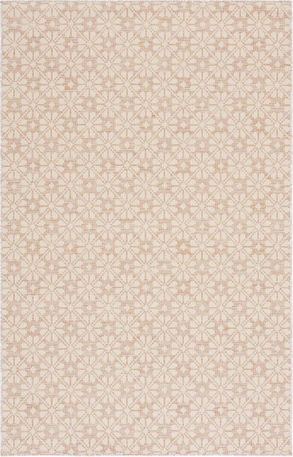 image:imageMartha Stewart x SAFAVIEH Outdoor Area Rug Collection 8 x 10 Blue amp Beige Weather Resistant amp Washable Ideal for Patio Backyard Mudroom Deck Dining Space MSR4491MNaturalBeige