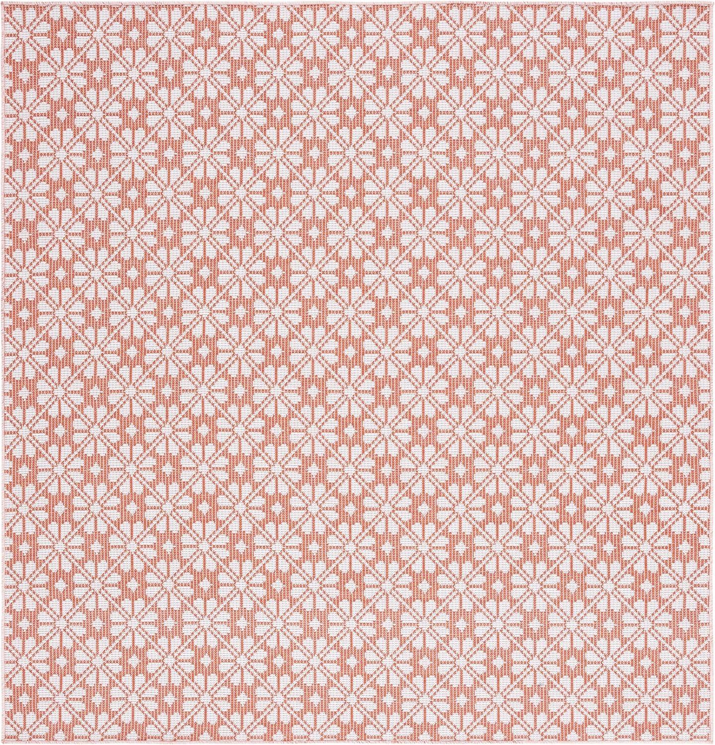 image:imageMartha Stewart x SAFAVIEH Outdoor Area Rug Collection 8 x 10 Blue amp Beige Weather Resistant amp Washable Ideal for Patio Backyard Mudroom Deck Dining Space MSR4491MTerracotta