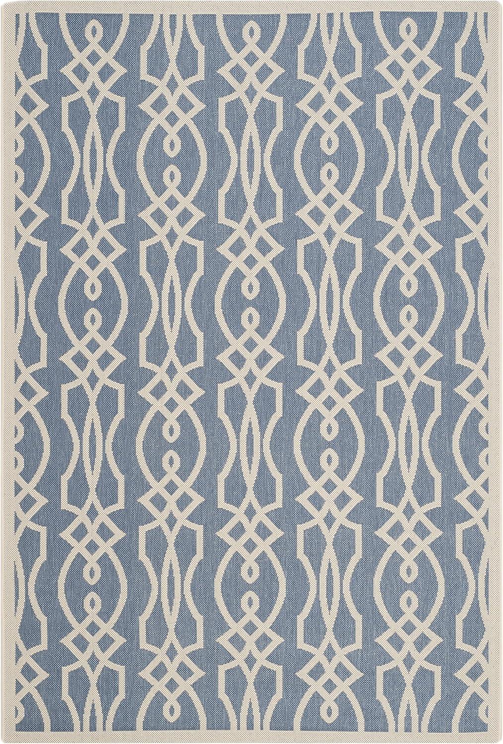 image:imageMartha Stewart x SAFAVIEH Outdoor Area Rug Collection 8 x 112 Azurite Weather Resistant amp Washable Ideal for Patio Backyard Mudroom Deck Dining Space MSR4220233Azurite