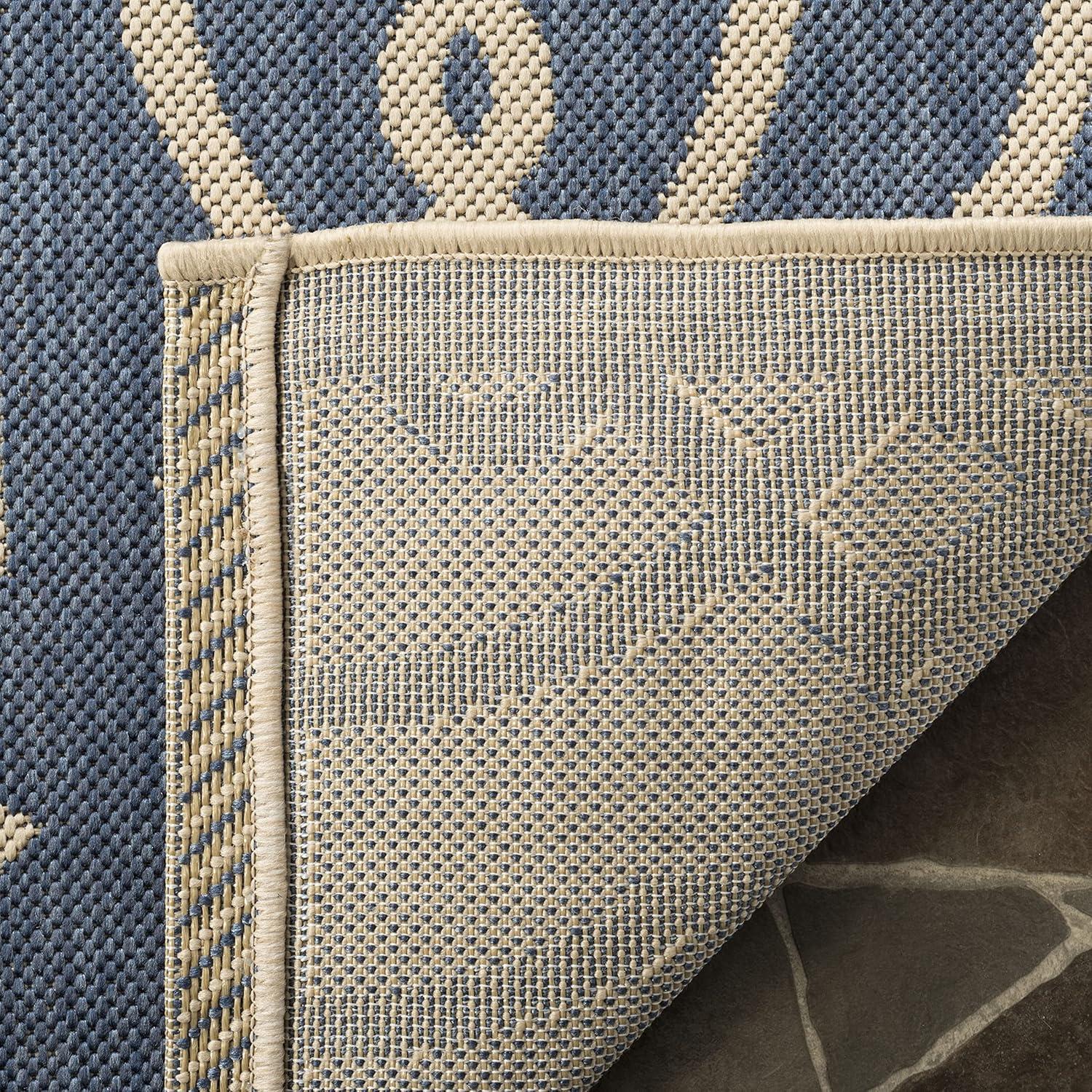 image:imageMartha Stewart x SAFAVIEH Outdoor Area Rug Collection 8 x 112 Azurite Weather Resistant amp Washable Ideal for Patio Backyard Mudroom Deck Dining Space MSR4220233Azurite