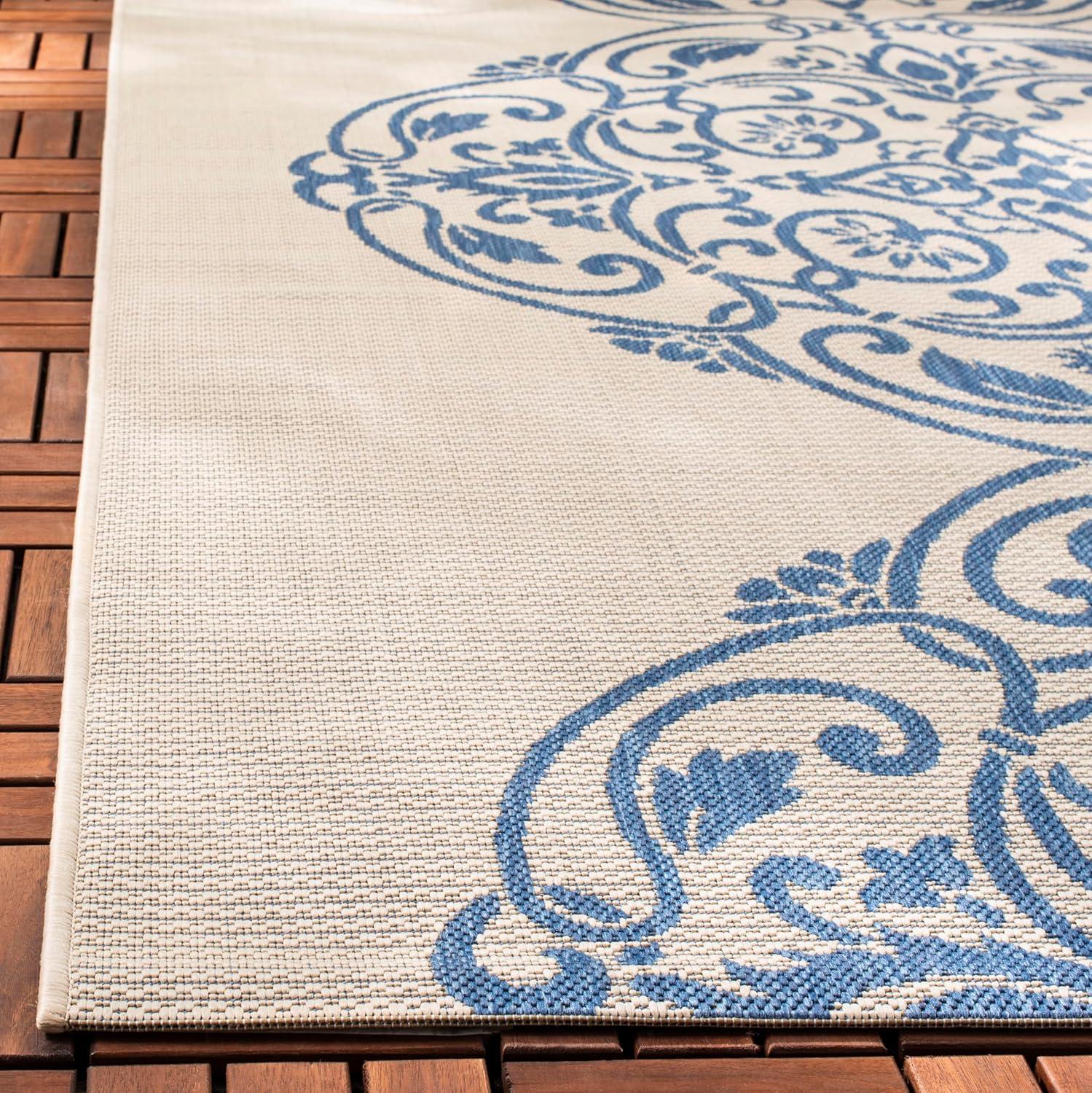 image:imageMartha Stewart x SAFAVIEH Outdoor Area Rug Collection 8 x 112 Azurite Weather Resistant amp Washable Ideal for Patio Backyard Mudroom Deck Dining Space MSR4230233Azurite