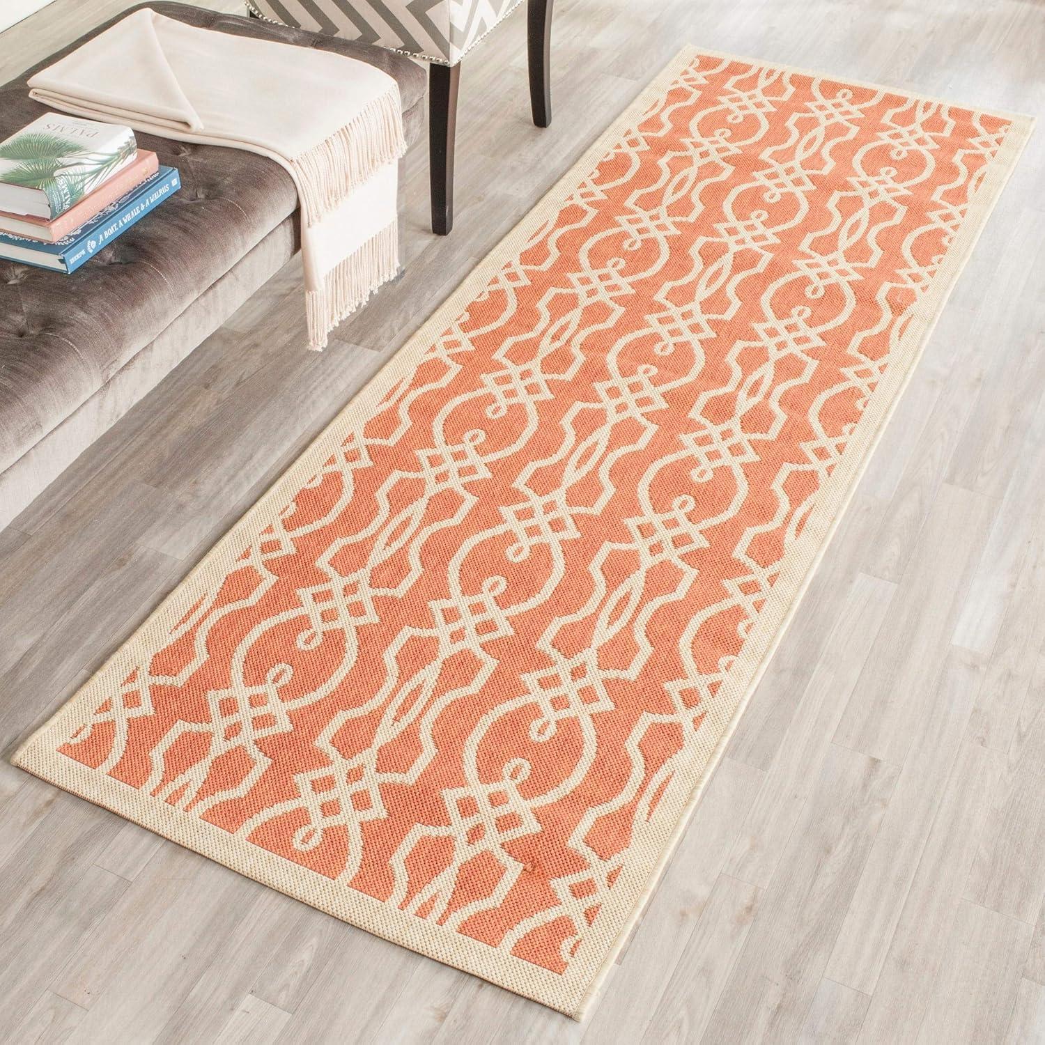 image:imageMartha Stewart x SAFAVIEH Outdoor Area Rug Collection 8 x 112 Azurite Weather Resistant amp Washable Ideal for Patio Backyard Mudroom Deck Dining Space MSR4220233Azurite
