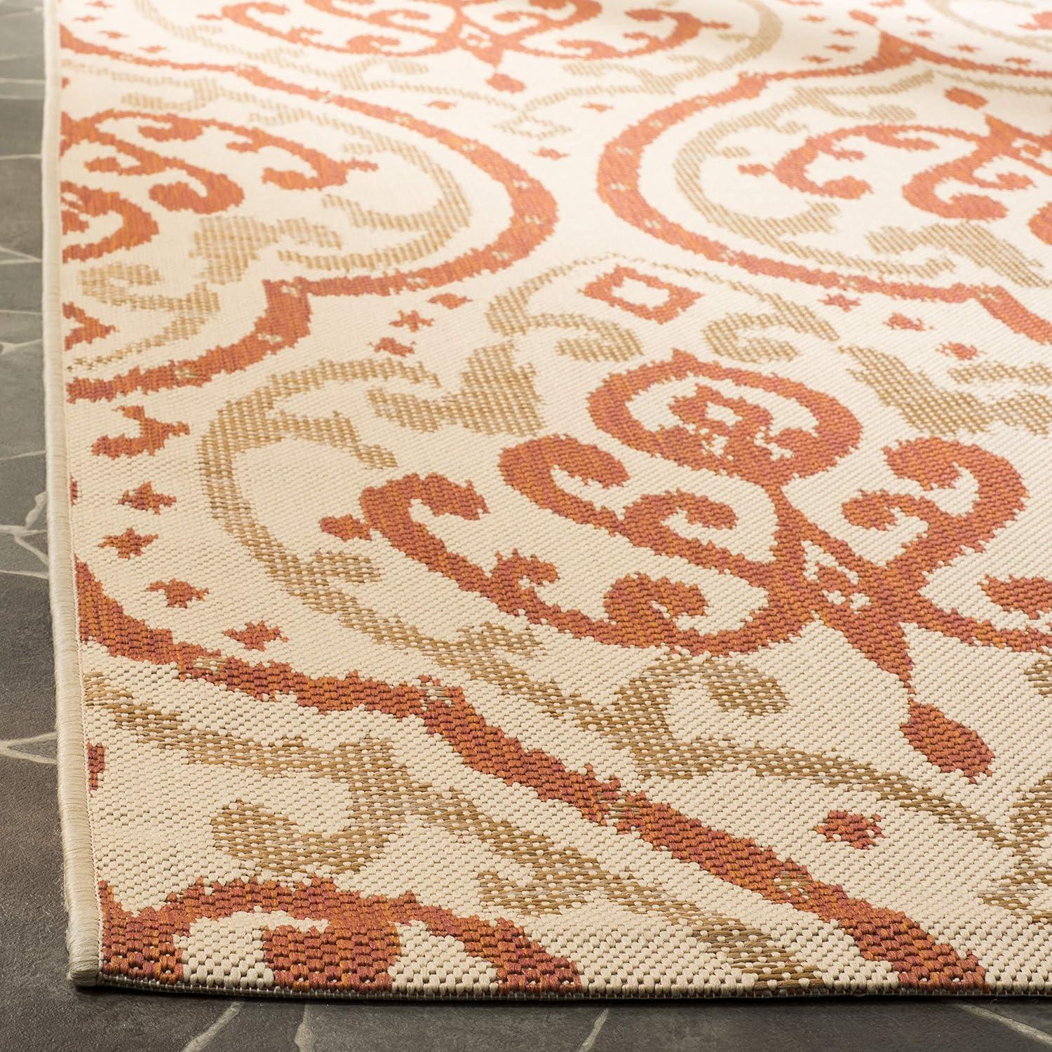 image:imageMartha Stewart x SAFAVIEH Outdoor Area Rug Collection 8 x 112 Beige amp Anthracite Weather Resistant amp Washable Ideal for Patio Backyard Mudroom Deck Dining Space MSR411423612BeigeTerracotta