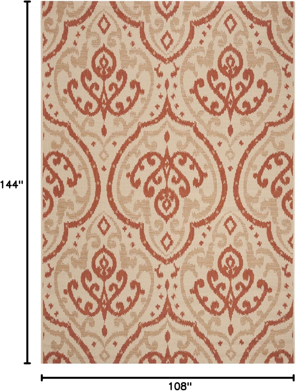 image:imageMartha Stewart x SAFAVIEH Outdoor Area Rug Collection 8 x 112 Beige amp Anthracite Weather Resistant amp Washable Ideal for Patio Backyard Mudroom Deck Dining Space MSR411423612BeigeTerracotta