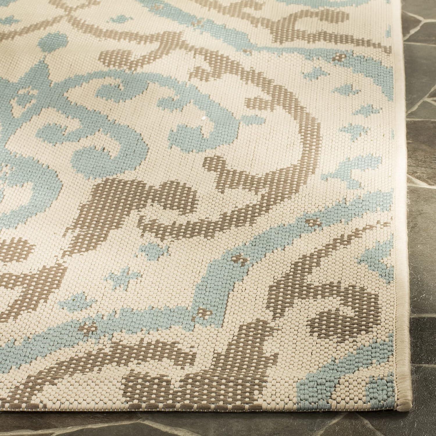image:imageMartha Stewart x SAFAVIEH Outdoor Area Rug Collection 8 x 112 Beige amp Anthracite Weather Resistant amp Washable Ideal for Patio Backyard Mudroom Deck Dining Space MSR411423612BeigeTerracotta
