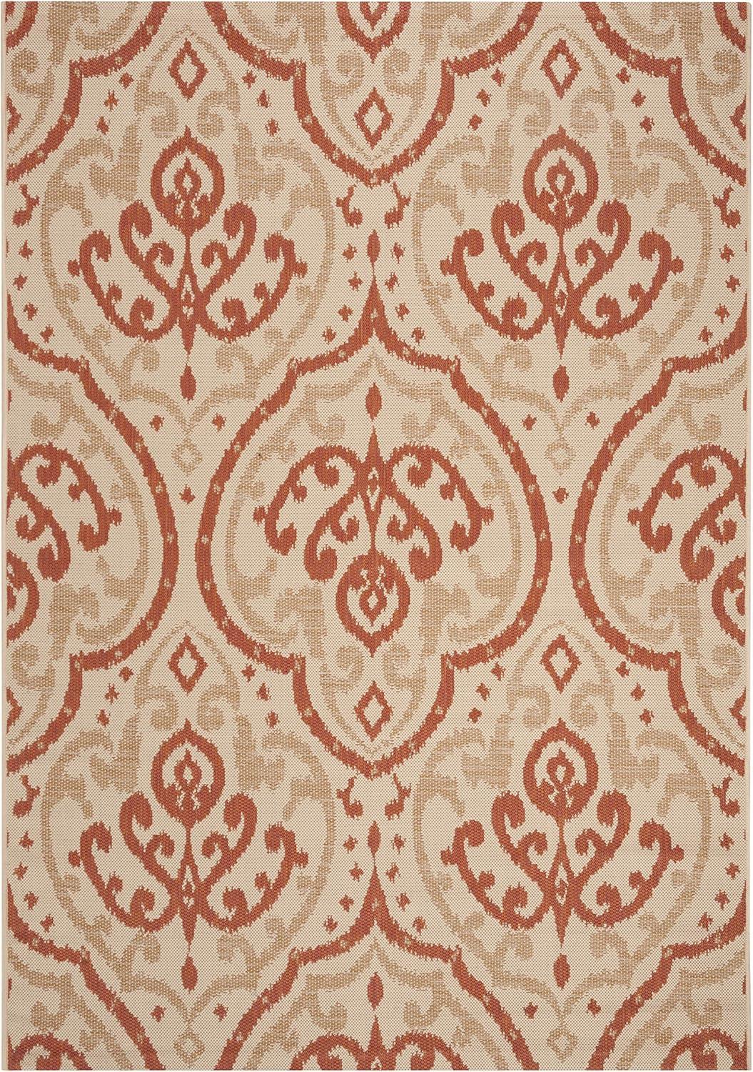 image:imageMartha Stewart x SAFAVIEH Outdoor Area Rug Collection 8 x 112 Beige amp Anthracite Weather Resistant amp Washable Ideal for Patio Backyard Mudroom Deck Dining Space MSR411423612BeigeTerracotta