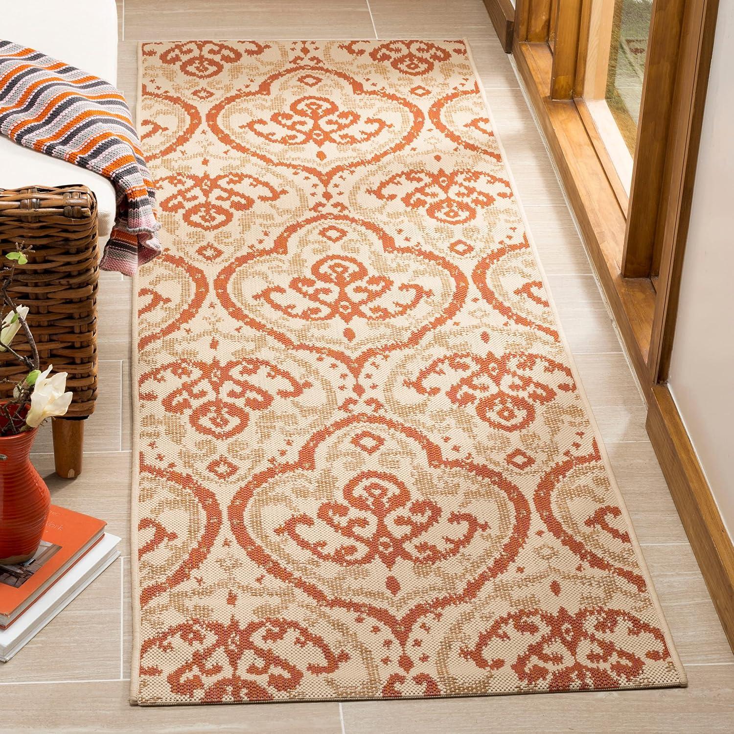 image:imageMartha Stewart x SAFAVIEH Outdoor Area Rug Collection 8 x 112 Beige amp Anthracite Weather Resistant amp Washable Ideal for Patio Backyard Mudroom Deck Dining Space MSR411423612BeigeAnthracite