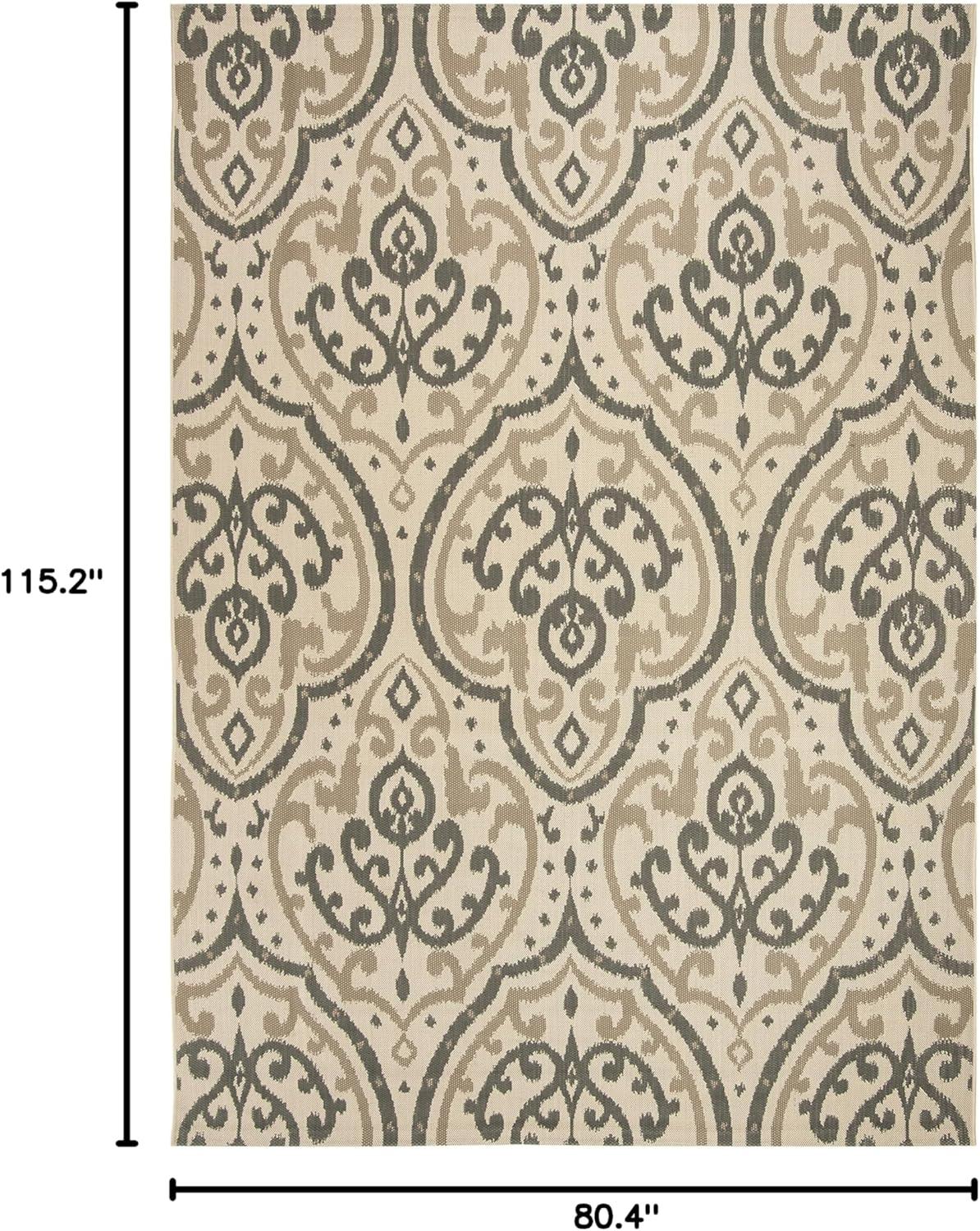 image:imageMartha Stewart x SAFAVIEH Outdoor Area Rug Collection 8 x 112 Beige amp Anthracite Weather Resistant amp Washable Ideal for Patio Backyard Mudroom Deck Dining Space MSR411423612BeigeAnthracite