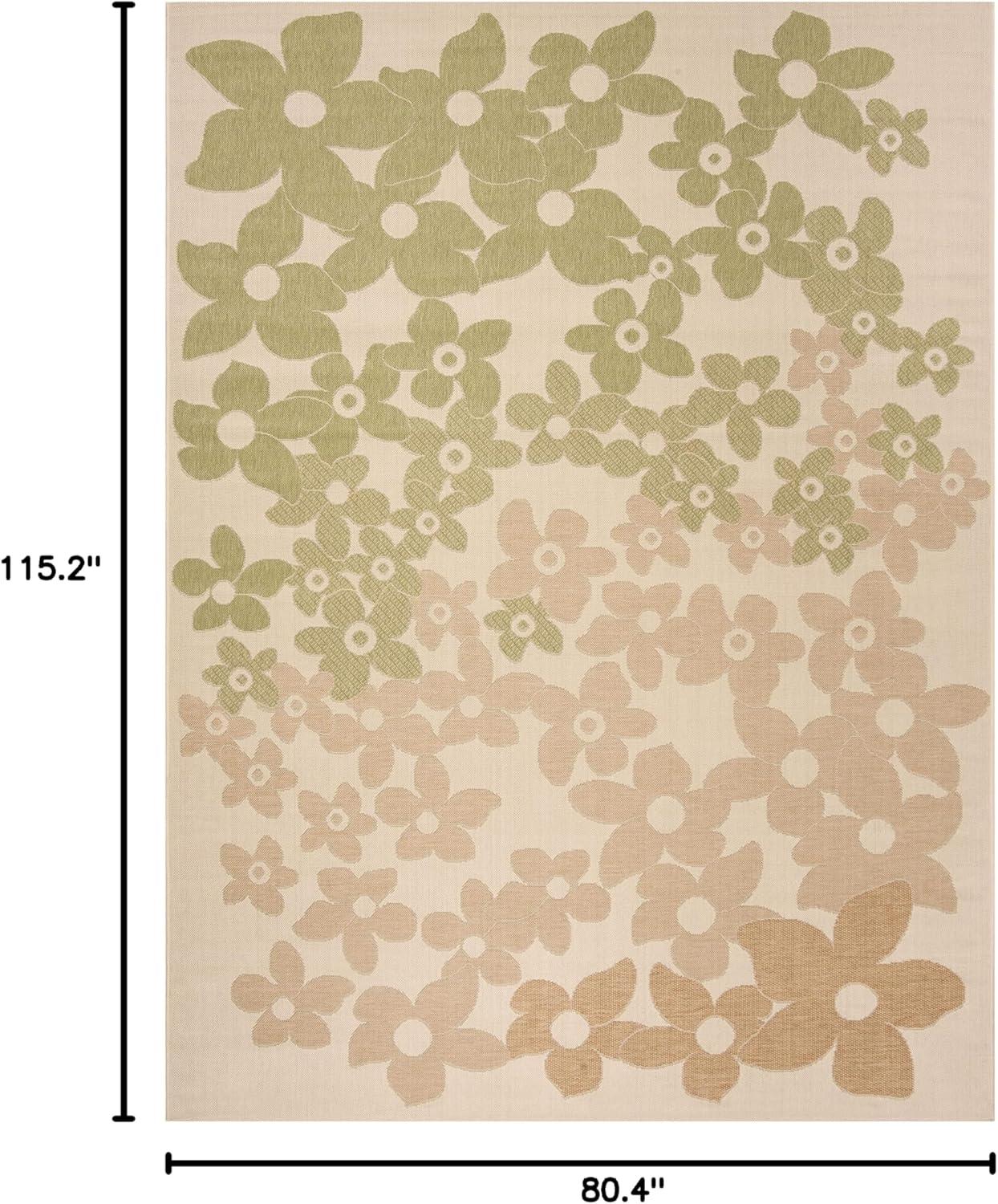 image:imageMartha Stewart x SAFAVIEH Outdoor Area Rug Collection 8 x 112 Beige amp Brown Weather Resistant amp Washable Ideal for Patio Backyard Mudroom Deck Dining Space MSR4246232BeigeSweet Pea