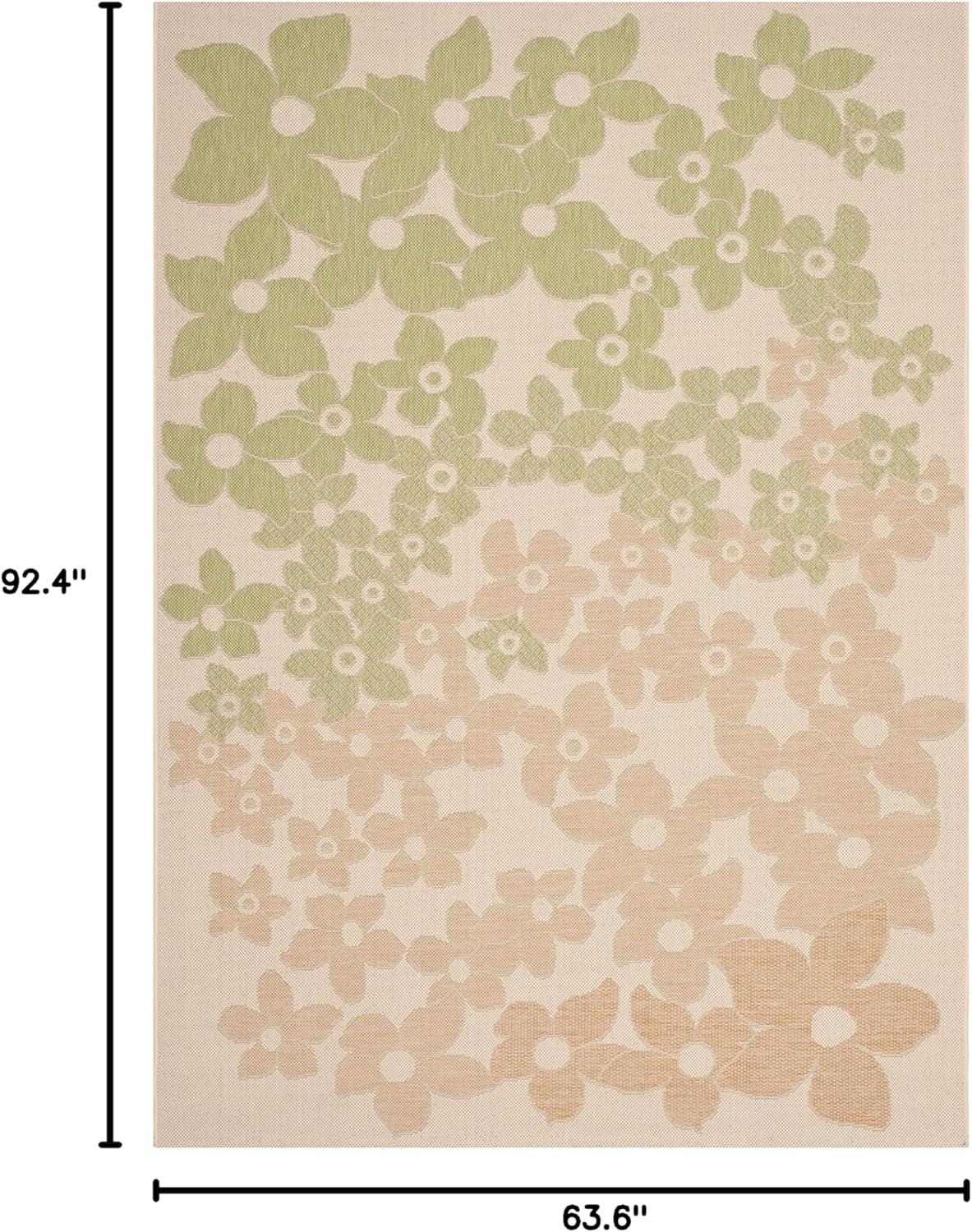 image:imageMartha Stewart x SAFAVIEH Outdoor Area Rug Collection 8 x 112 Beige amp Brown Weather Resistant amp Washable Ideal for Patio Backyard Mudroom Deck Dining Space MSR4246232BeigeSweet Pea