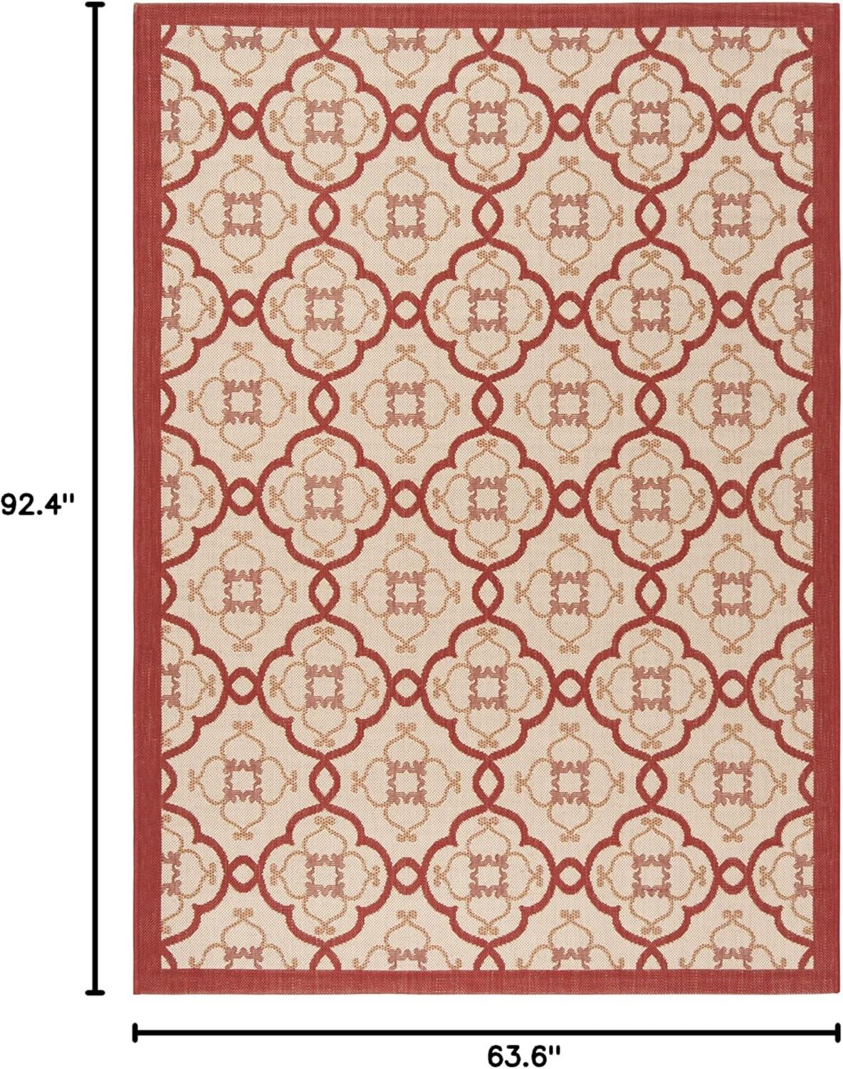 image:imageMartha Stewart x SAFAVIEH Outdoor Area Rug Collection 8 x 112 Beige amp Sweet Pea Weather Resistant amp Washable Ideal for Patio Backyard Mudroom Deck Dining Space MSR4262Bougainvillea