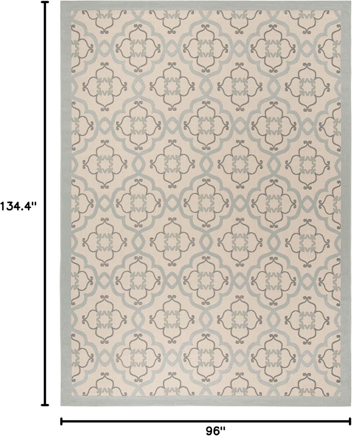 image:imageMartha Stewart x SAFAVIEH Outdoor Area Rug Collection 8 x 112 Beige amp Sweet Pea Weather Resistant amp Washable Ideal for Patio Backyard Mudroom Deck Dining Space MSR4262Yucca Plant