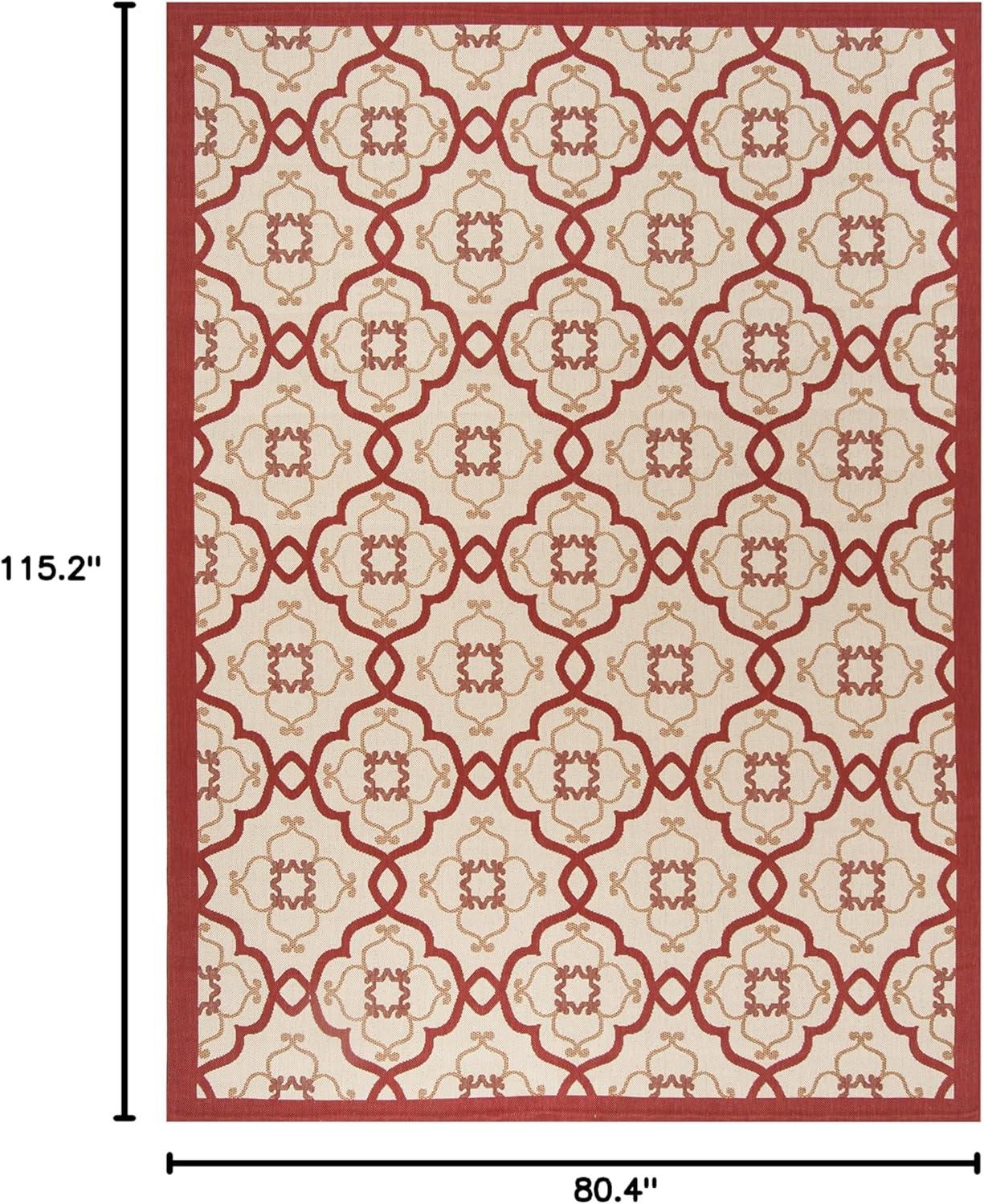 image:imageMartha Stewart x SAFAVIEH Outdoor Area Rug Collection 8 x 112 Beige amp Sweet Pea Weather Resistant amp Washable Ideal for Patio Backyard Mudroom Deck Dining Space MSR4262Bougainvillea