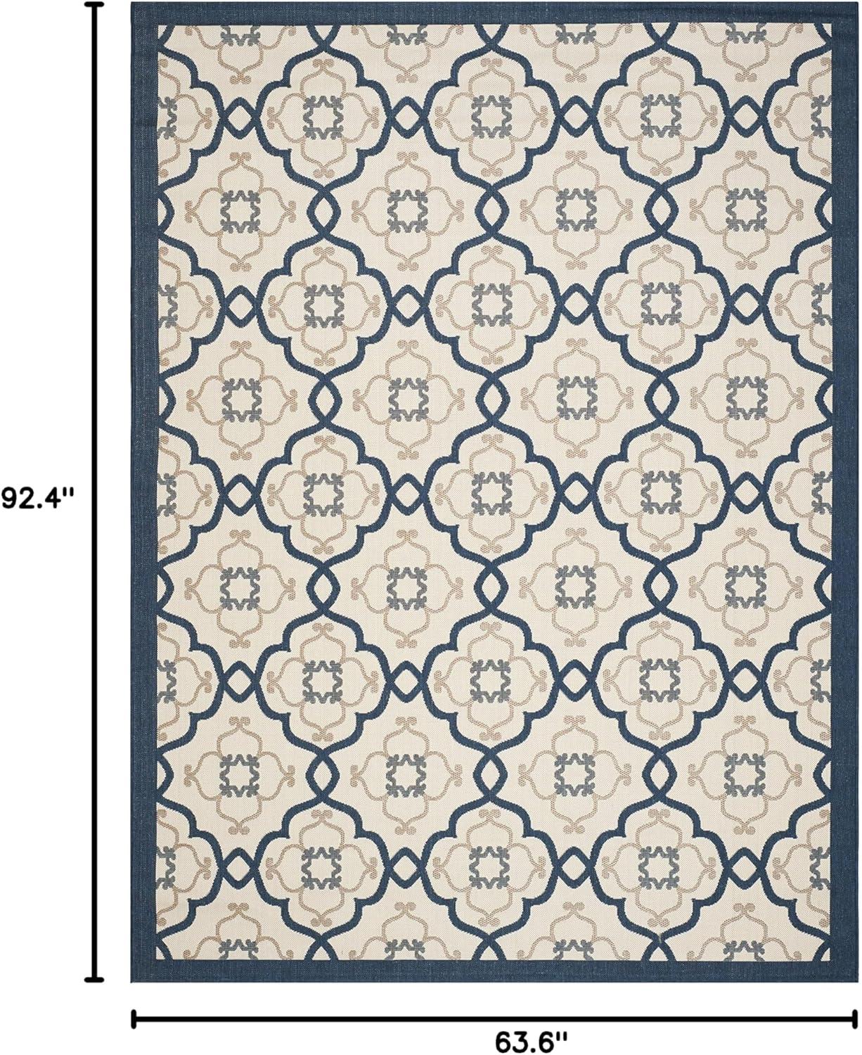 image:imageMartha Stewart x SAFAVIEH Outdoor Area Rug Collection 8 x 112 Beige amp Sweet Pea Weather Resistant amp Washable Ideal for Patio Backyard Mudroom Deck Dining Space MSR4262Azurite