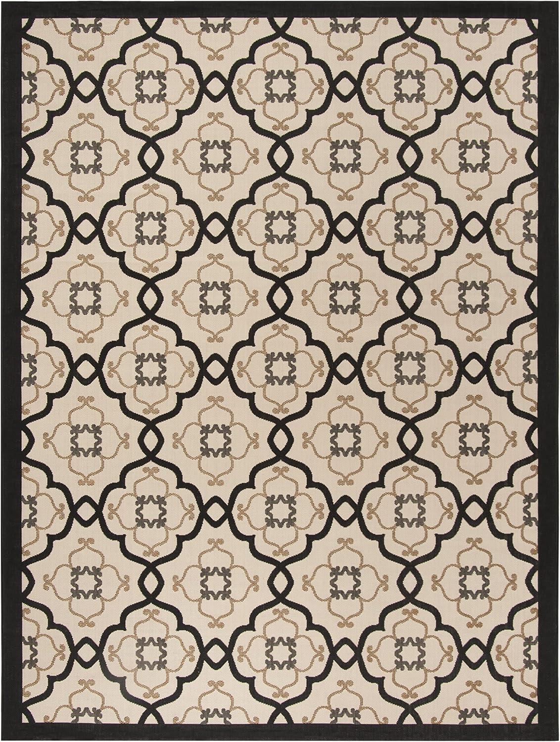 image:imageMartha Stewart x SAFAVIEH Outdoor Area Rug Collection 8 x 112 Beige amp Sweet Pea Weather Resistant amp Washable Ideal for Patio Backyard Mudroom Deck Dining Space MSR4262Silhouette