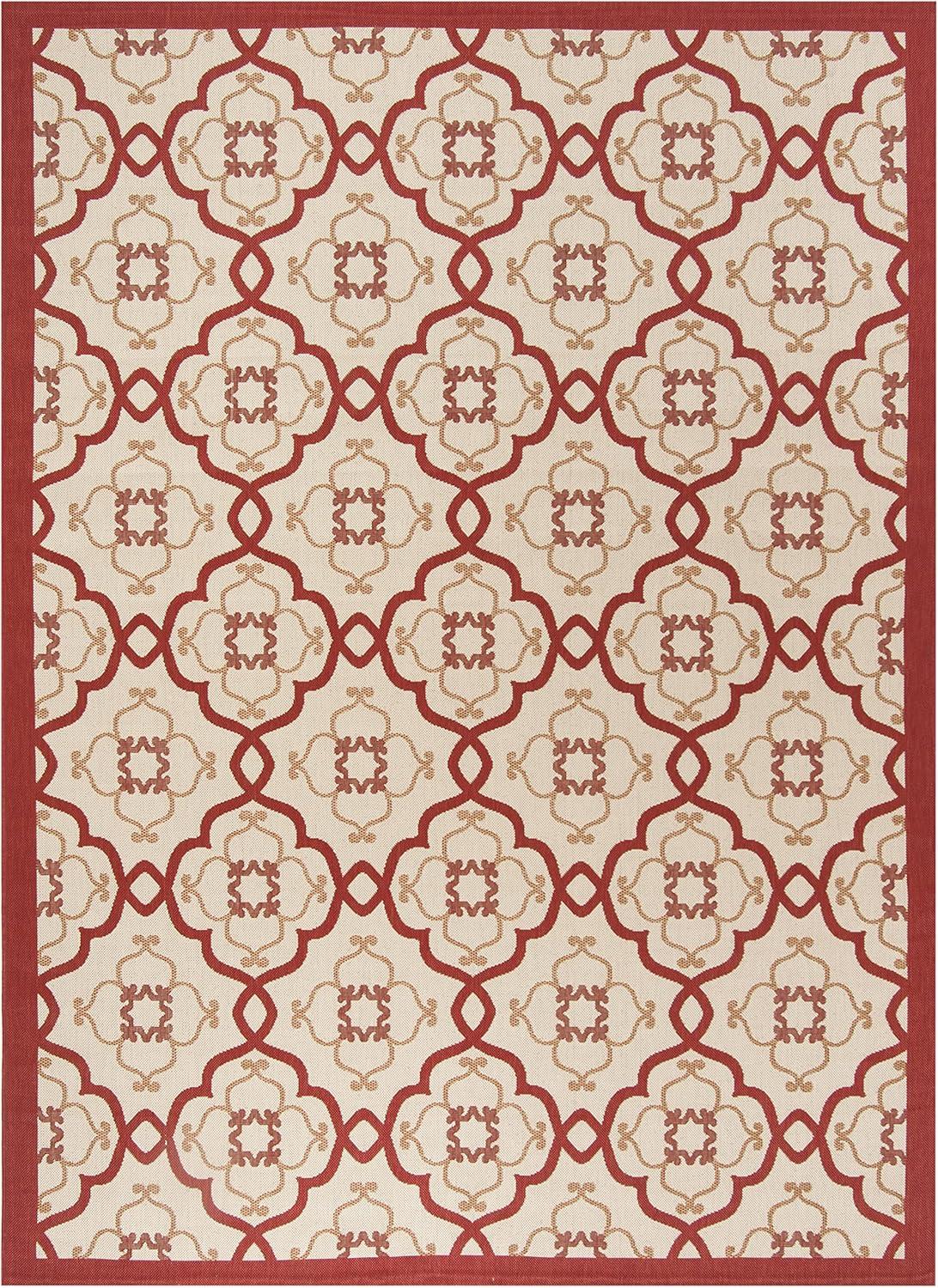 image:imageMartha Stewart x SAFAVIEH Outdoor Area Rug Collection 8 x 112 Beige amp Sweet Pea Weather Resistant amp Washable Ideal for Patio Backyard Mudroom Deck Dining Space MSR4262Bougainvillea
