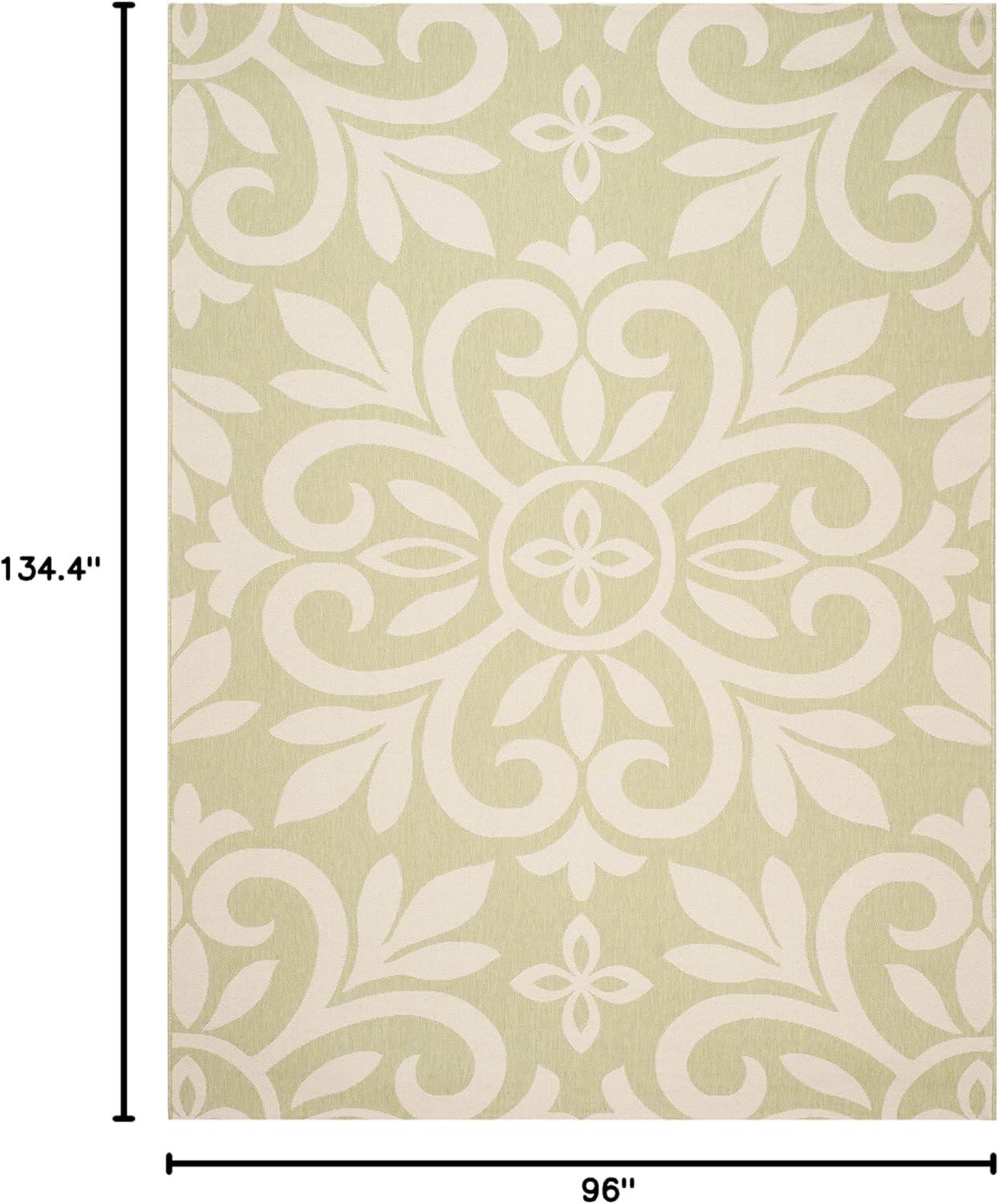 image:imageMartha Stewart x SAFAVIEH Outdoor Area Rug Collection 8 x 112 Cinnamon Stick Weather Resistant amp Washable Ideal for Patio Backyard Mudroom Deck Dining Space MSR4229231Beach Grass