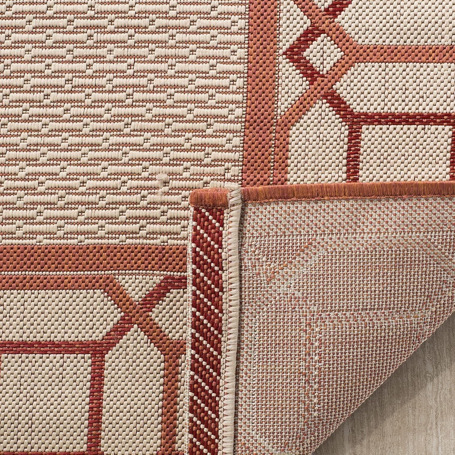 image:imageMartha Stewart x SAFAVIEH Outdoor Area Rug Collection 8 x 112 Cinnamon Stick Weather Resistant amp Washable Ideal for Patio Backyard Mudroom Deck Dining Space MSR4266231A11
