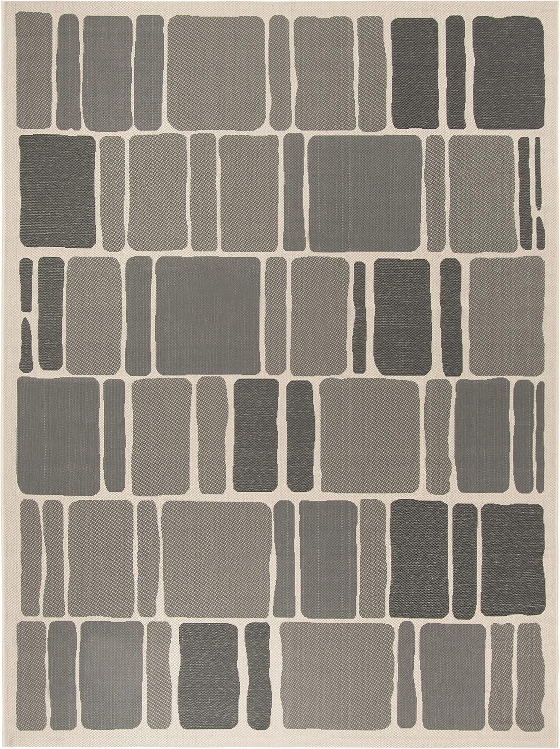 image:imageMartha Stewart x SAFAVIEH Outdoor Area Rug Collection 8 x 112 Cream amp Sweet Pea Weather Resistant amp Washable Ideal for Patio Backyard Mudroom Deck Dining Space MSR4289325BeigeAnthracite