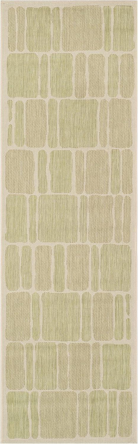 image:imageMartha Stewart x SAFAVIEH Outdoor Area Rug Collection 8 x 112 Cream amp Sweet Pea Weather Resistant amp Washable Ideal for Patio Backyard Mudroom Deck Dining Space MSR4289325CreamSweet Pea
