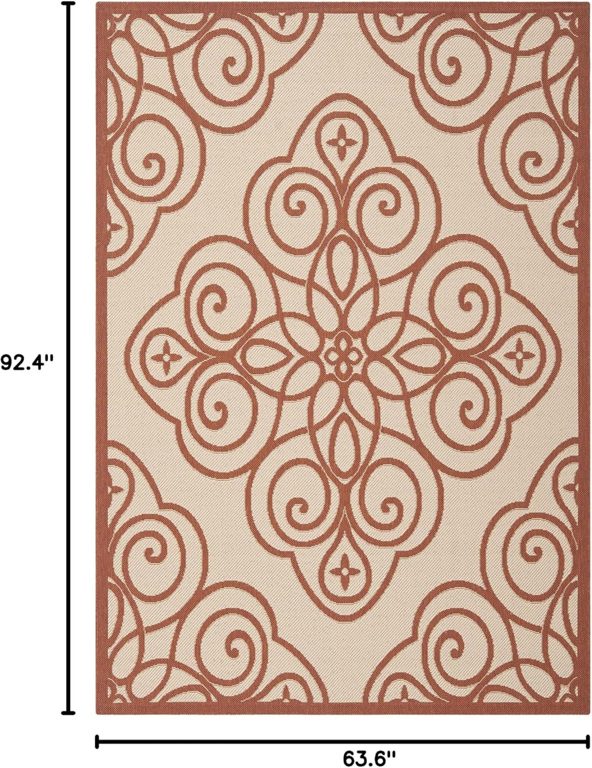 image:imageMartha Stewart x SAFAVIEH Outdoor Area Rug Collection 8 x 112 Lily Pad Weather Resistant amp Washable Ideal for Patio Backyard Mudroom Deck Dining Space MSR4244228Cayenne