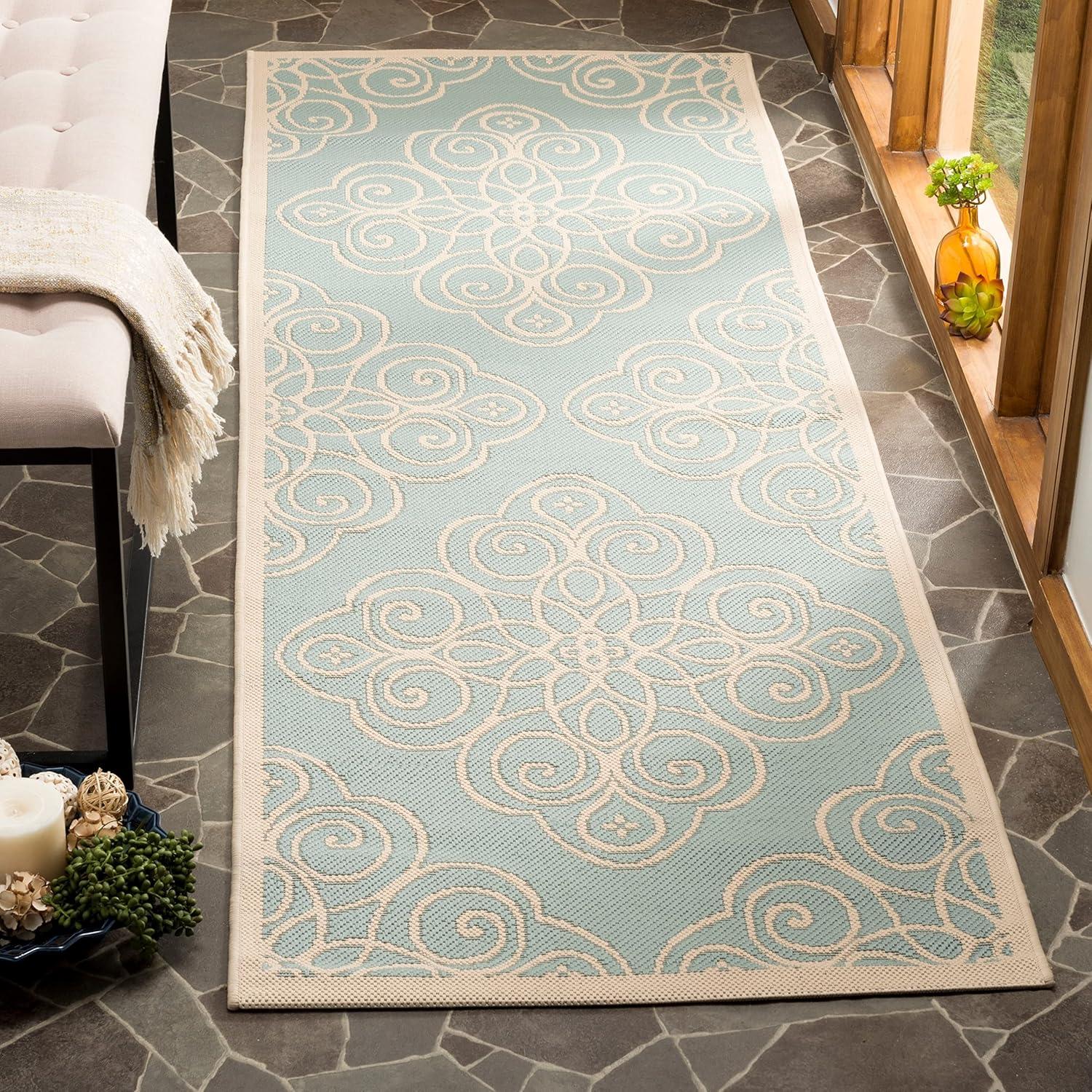 image:imageMartha Stewart x SAFAVIEH Outdoor Area Rug Collection 8 x 112 Lily Pad Weather Resistant amp Washable Ideal for Patio Backyard Mudroom Deck Dining Space MSR4244228Lily Pad