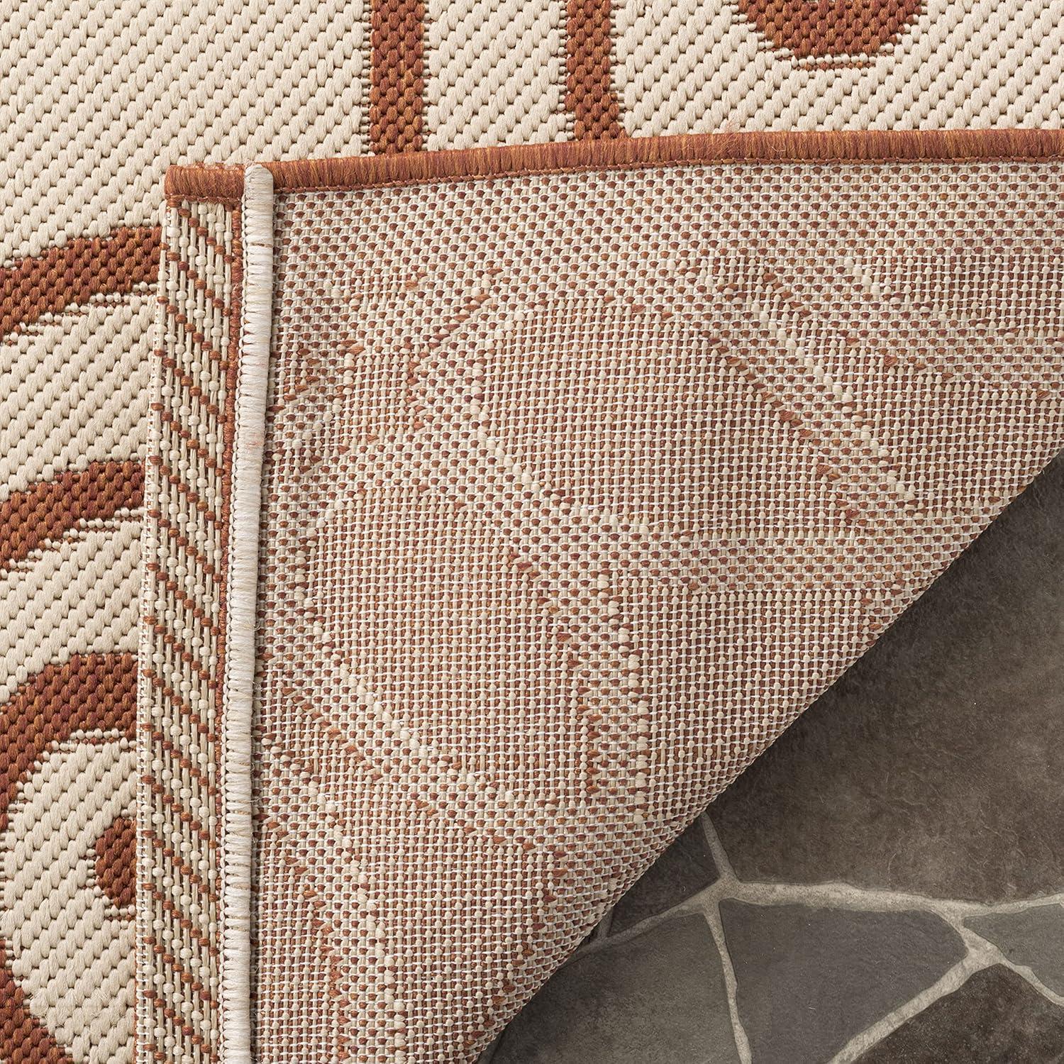 image:imageMartha Stewart x SAFAVIEH Outdoor Area Rug Collection 8 x 112 Lily Pad Weather Resistant amp Washable Ideal for Patio Backyard Mudroom Deck Dining Space MSR4244228Cayenne