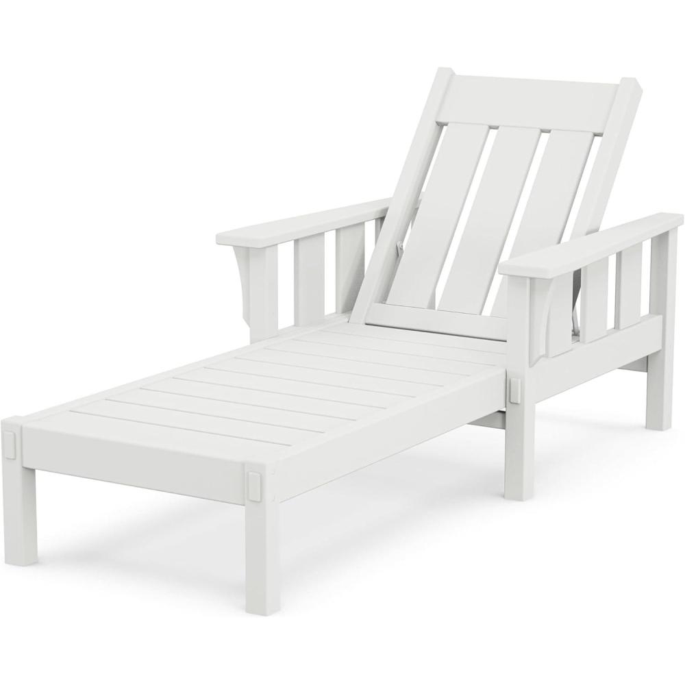 image:imageMartha Stewart by POLYWOOD Acadia Chaise Lounge in MahoganyWhite