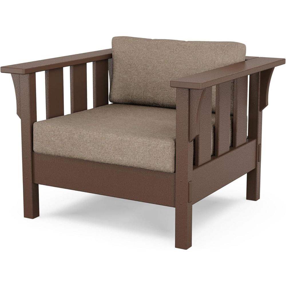 image:imageMartha Stewart by POLYWOOD Acadia Deep Seating Chair in Slate GreyNatural LinenMahogany Spiced Burlap