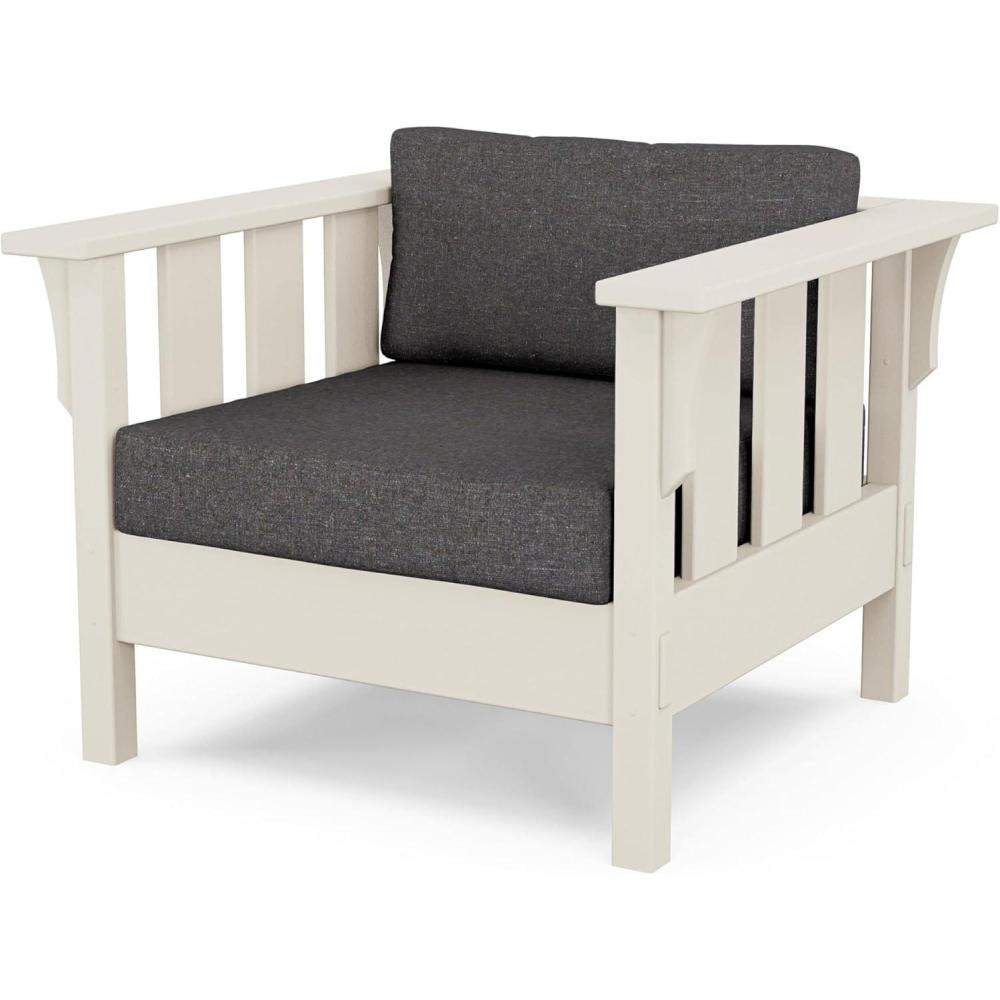 image:imageMartha Stewart by POLYWOOD Acadia Deep Seating Chair in Slate GreyNatural LinenSand Ash Charcoal
