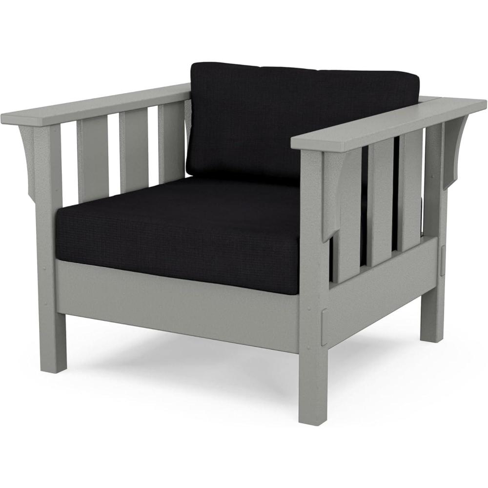 image:imageMartha Stewart by POLYWOOD Acadia Deep Seating Chair in Slate GreyNatural LinenSlate Grey Midnight Linen