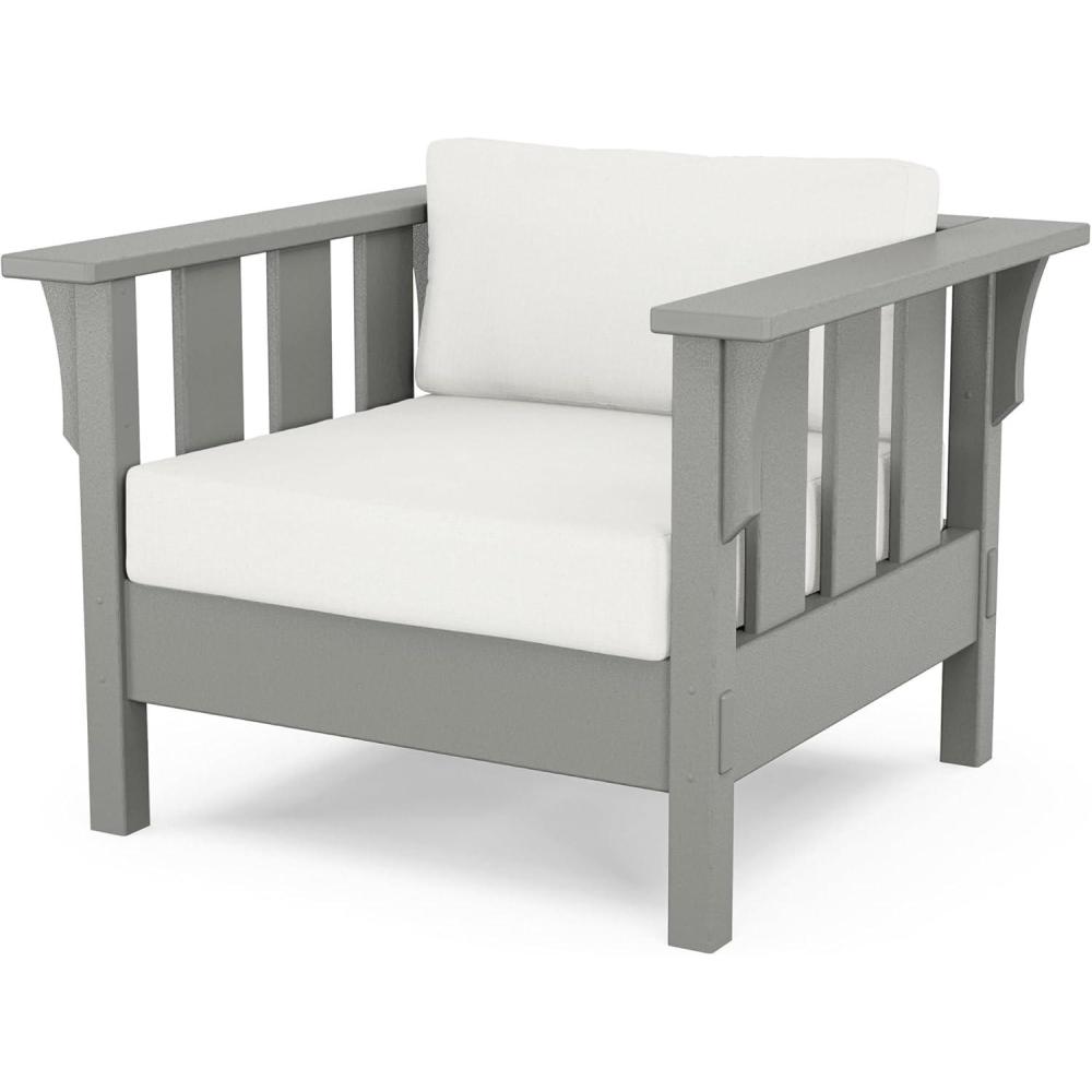 image:imageMartha Stewart by POLYWOOD Acadia Deep Seating Chair in Slate GreyNatural LinenSlate Grey Natural Linen