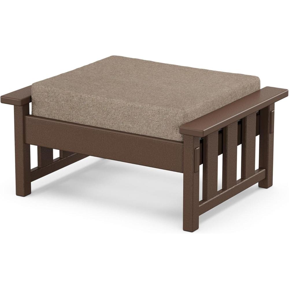 image:imageMartha Stewart by POLYWOOD Acadia Deep Seating Ottoman in Slate GreyMidnight LinenMahogany Spiced Burlap