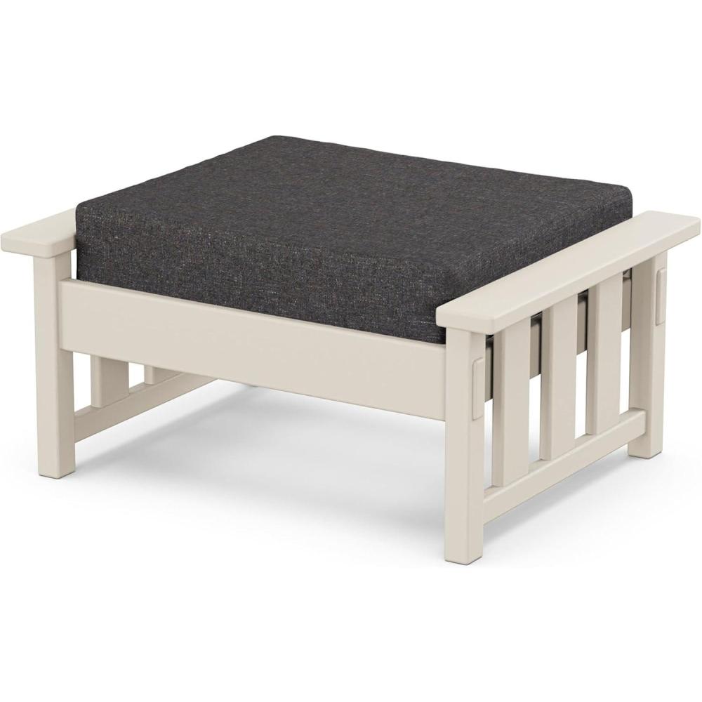 image:imageMartha Stewart by POLYWOOD Acadia Deep Seating Ottoman in Slate GreyMidnight LinenSand Ash Charcoal