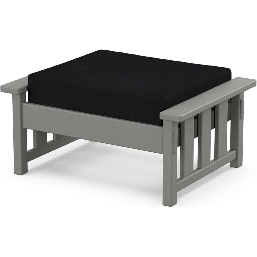image:imageMartha Stewart by POLYWOOD Acadia Deep Seating Ottoman in Slate GreyMidnight LinenSlate Grey Midnight Linen