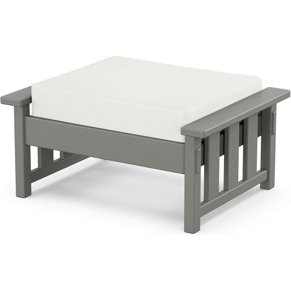image:imageMartha Stewart by POLYWOOD Acadia Deep Seating Ottoman in Slate GreyMidnight LinenSlate Grey Natural Linen