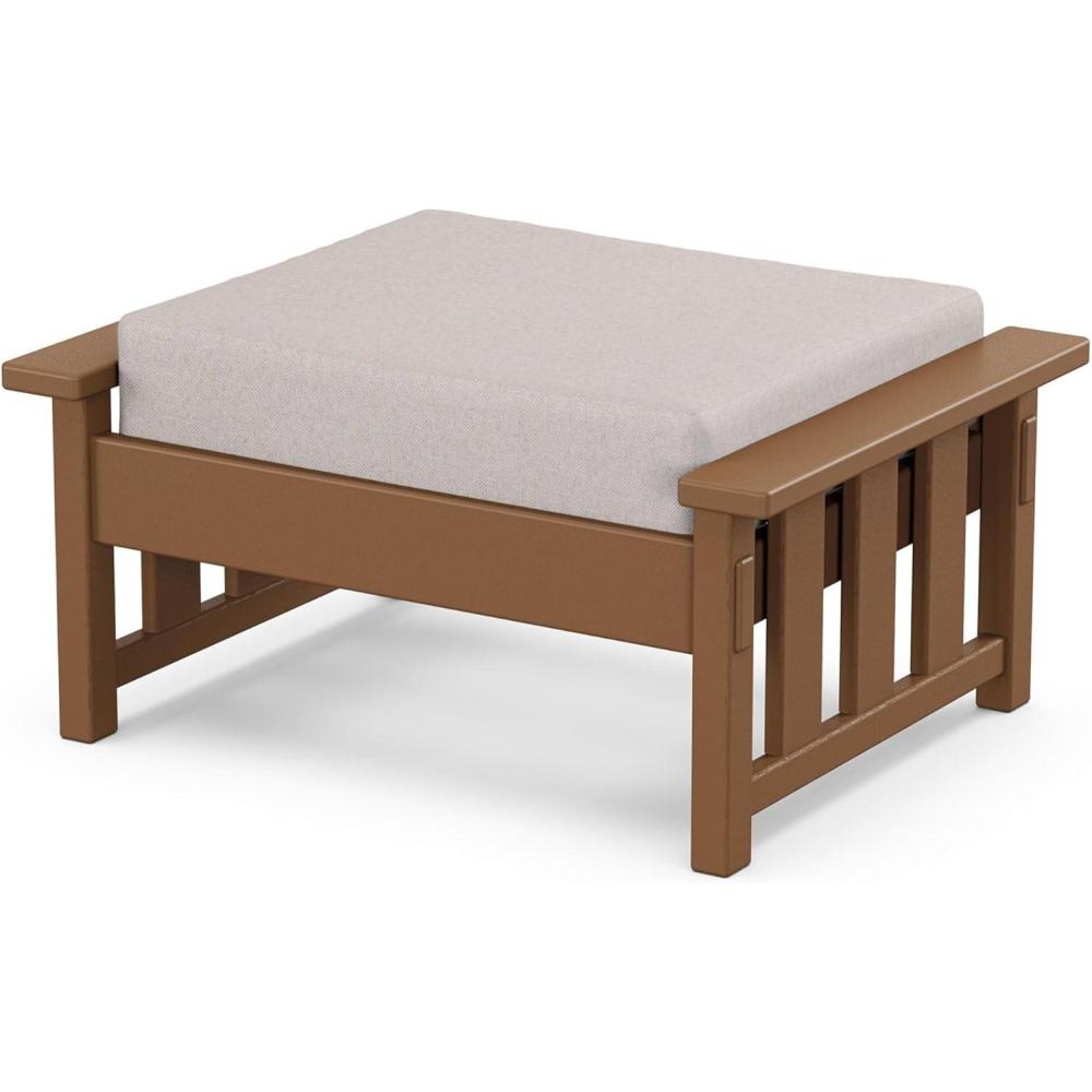 image:imageMartha Stewart by POLYWOOD Acadia Deep Seating Ottoman in Slate GreyMidnight LinenTeak Dune Burlap