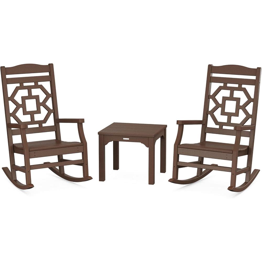 image:imageMartha Stewart by POLYWOOD Chinoiserie 3Piece Rocking Chair Set in GreenMahogany