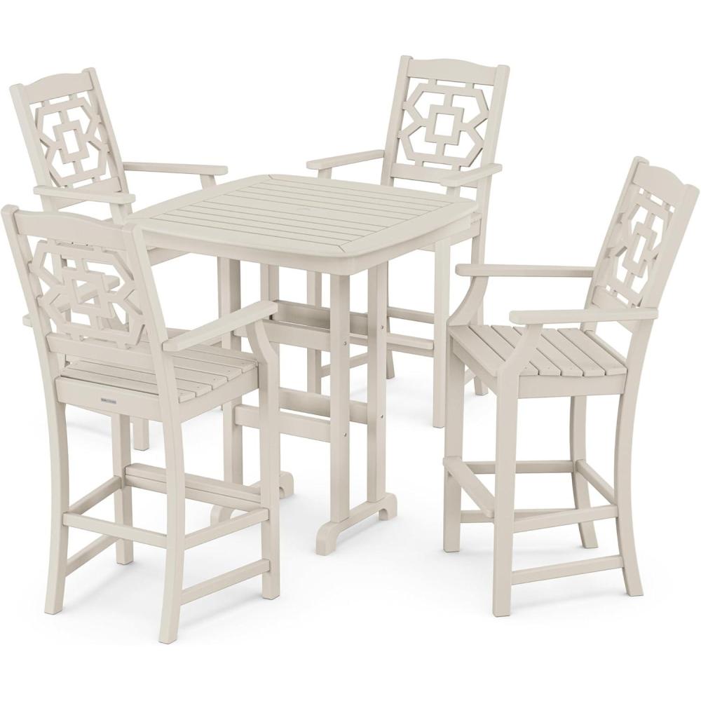 image:imageMartha Stewart by POLYWOOD Chinoiserie 5Piece Bar Set in GreenSand