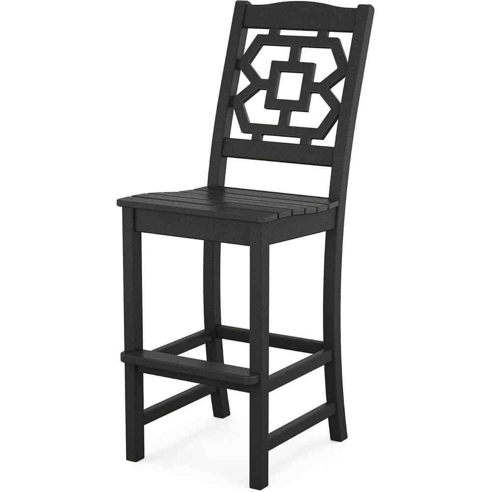image:imageMartha Stewart by POLYWOOD Chinoiserie Bar Side Chair in BlackBlack