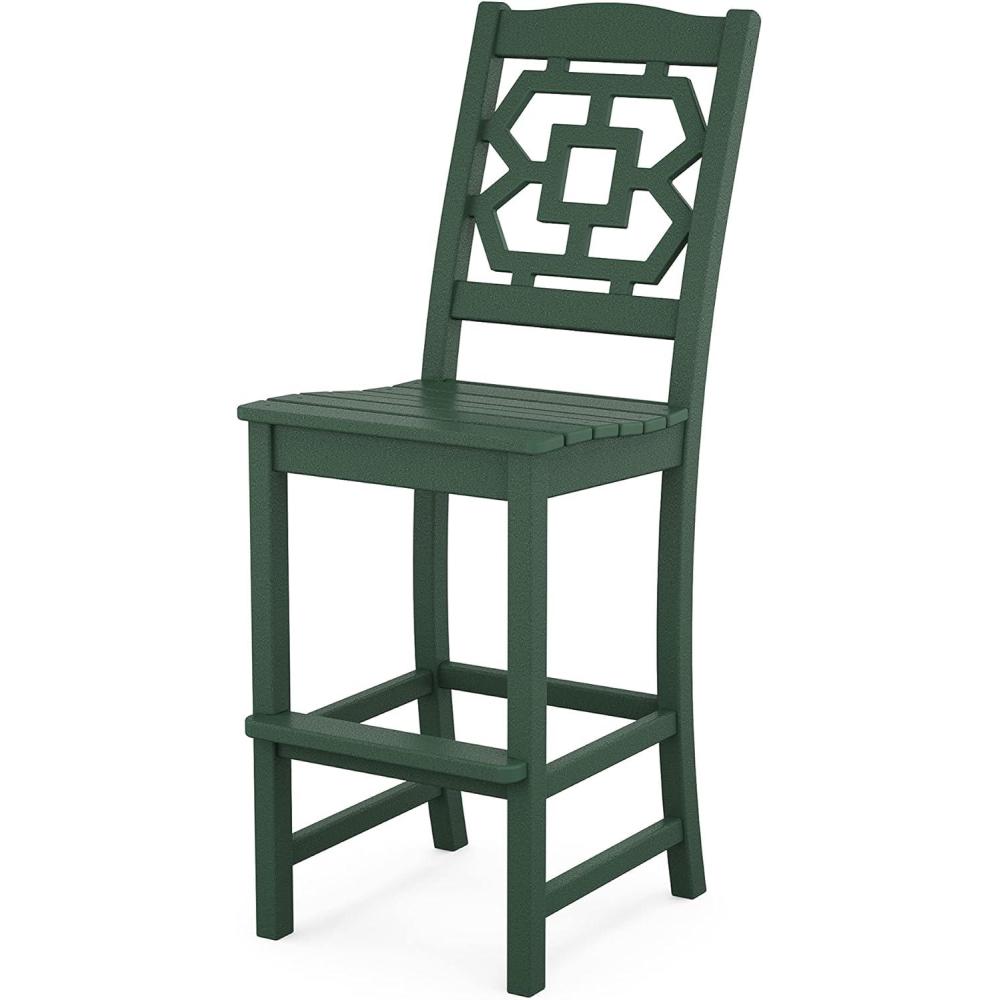 image:imageMartha Stewart by POLYWOOD Chinoiserie Bar Side Chair in BlackGreen