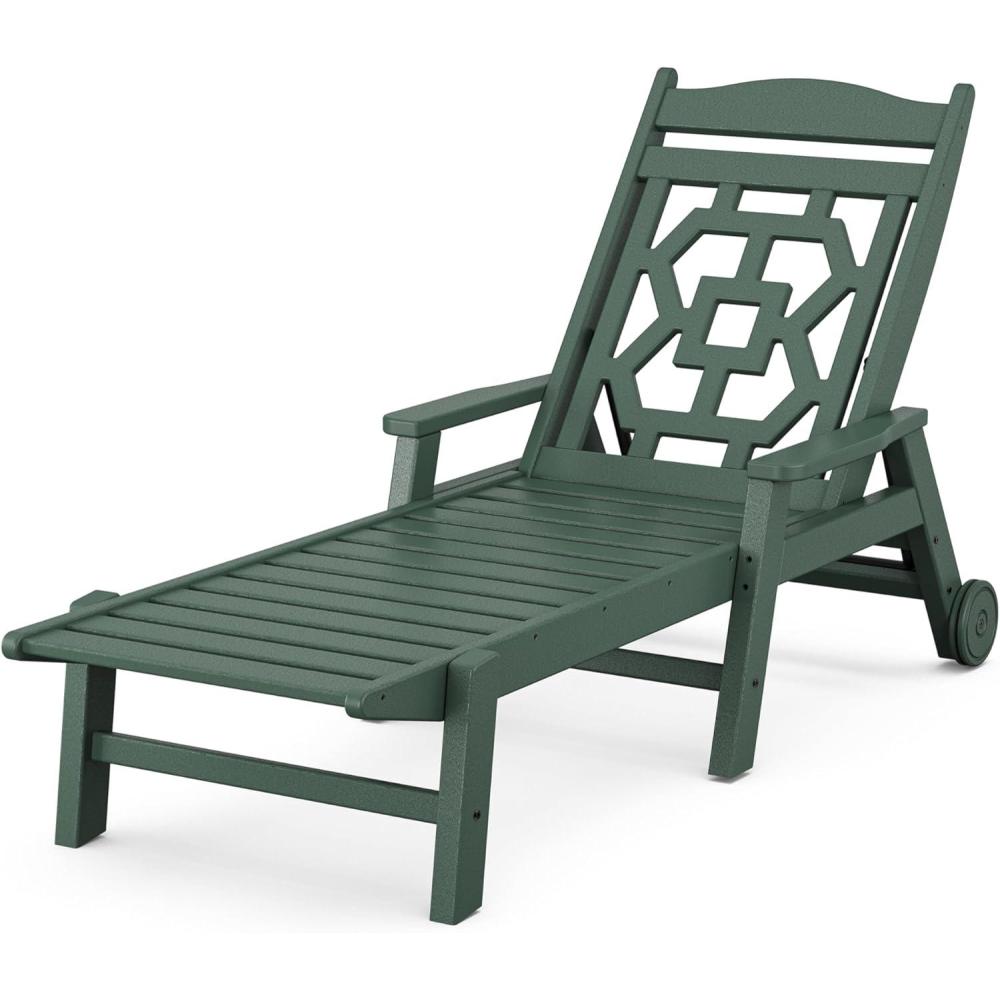 image:imageMartha Stewart by POLYWOOD Chinoiserie Chaise Lounge in TeakGreen