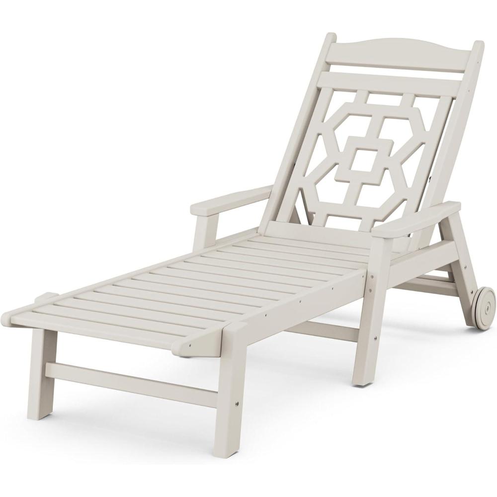 image:imageMartha Stewart by POLYWOOD Chinoiserie Chaise Lounge in TeakSand