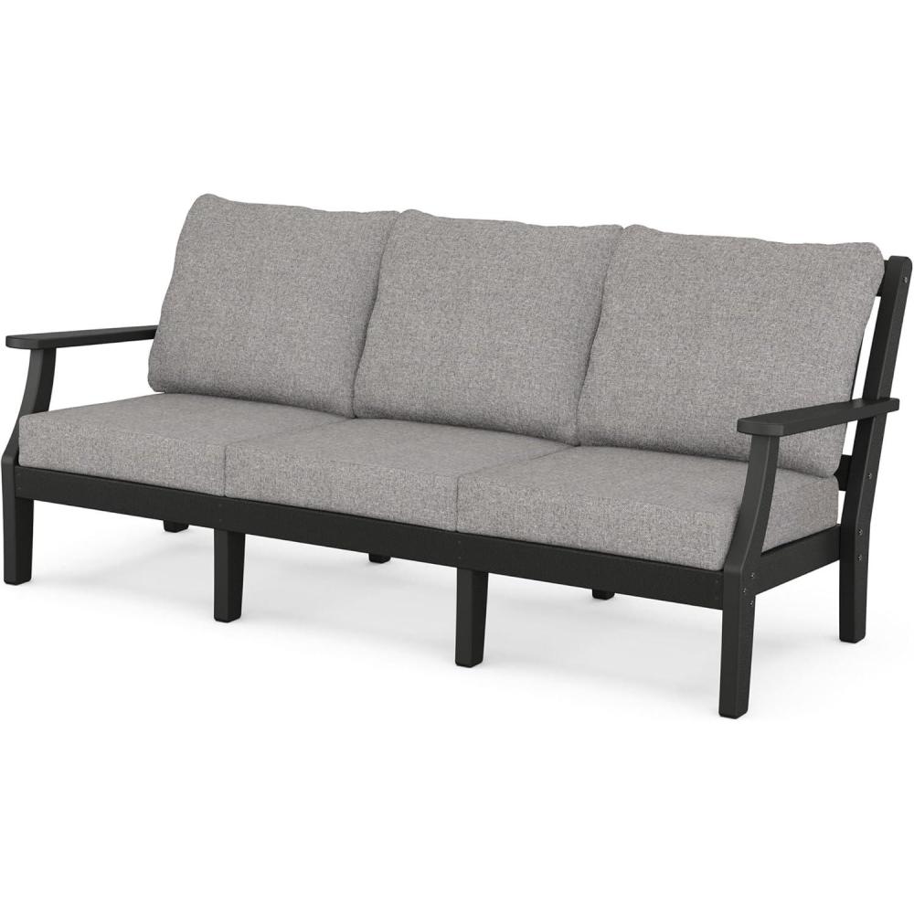 image:imageMartha Stewart by POLYWOOD Chinoiserie Deep Seating Sofa in WhiteGlacier SpaBlack Grey Mist