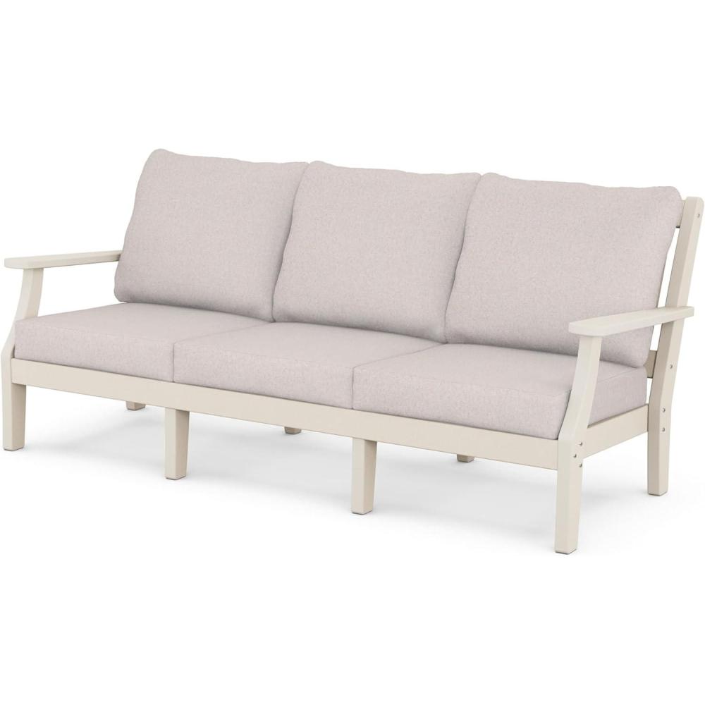 image:imageMartha Stewart by POLYWOOD Chinoiserie Deep Seating Sofa in WhiteGlacier SpaSand Dune Burlap