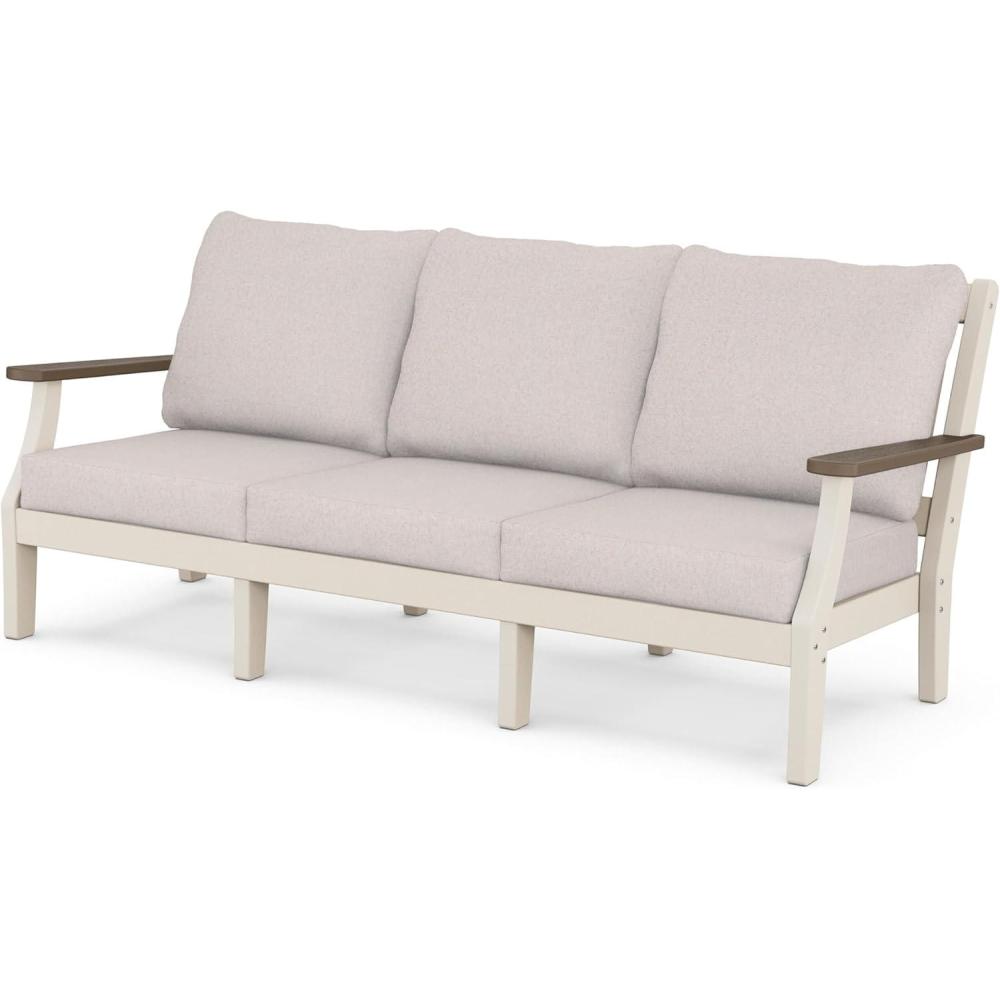 image:imageMartha Stewart by POLYWOOD Chinoiserie Deep Seating Sofa in WhiteGlacier SpaSand Kona Dune Burlap