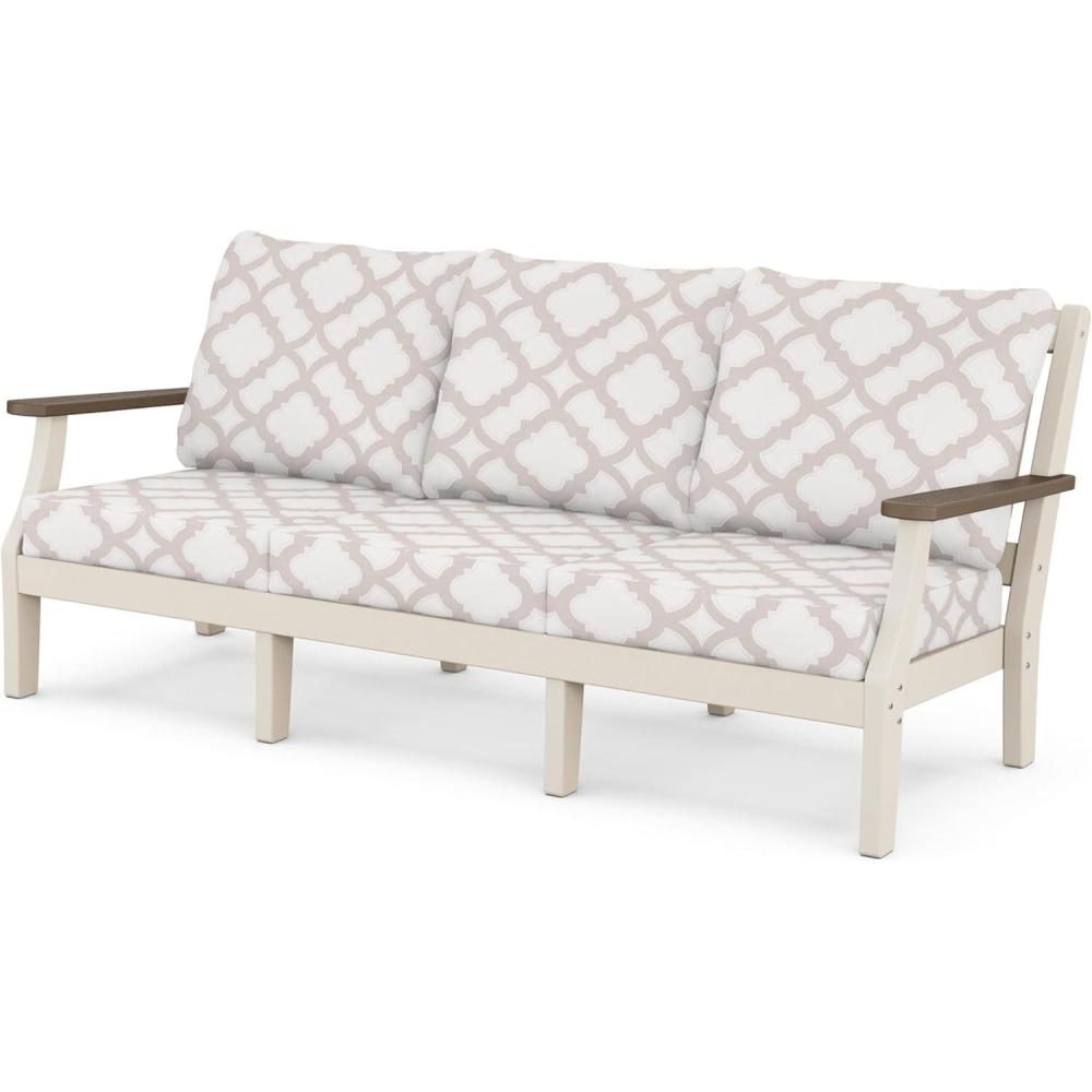 image:imageMartha Stewart by POLYWOOD Chinoiserie Deep Seating Sofa in WhiteGlacier SpaSand Kona Trellis Dune Burlap