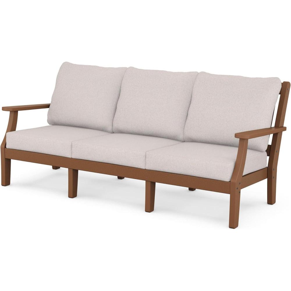 image:imageMartha Stewart by POLYWOOD Chinoiserie Deep Seating Sofa in WhiteGlacier SpaTeak Dune Burlap